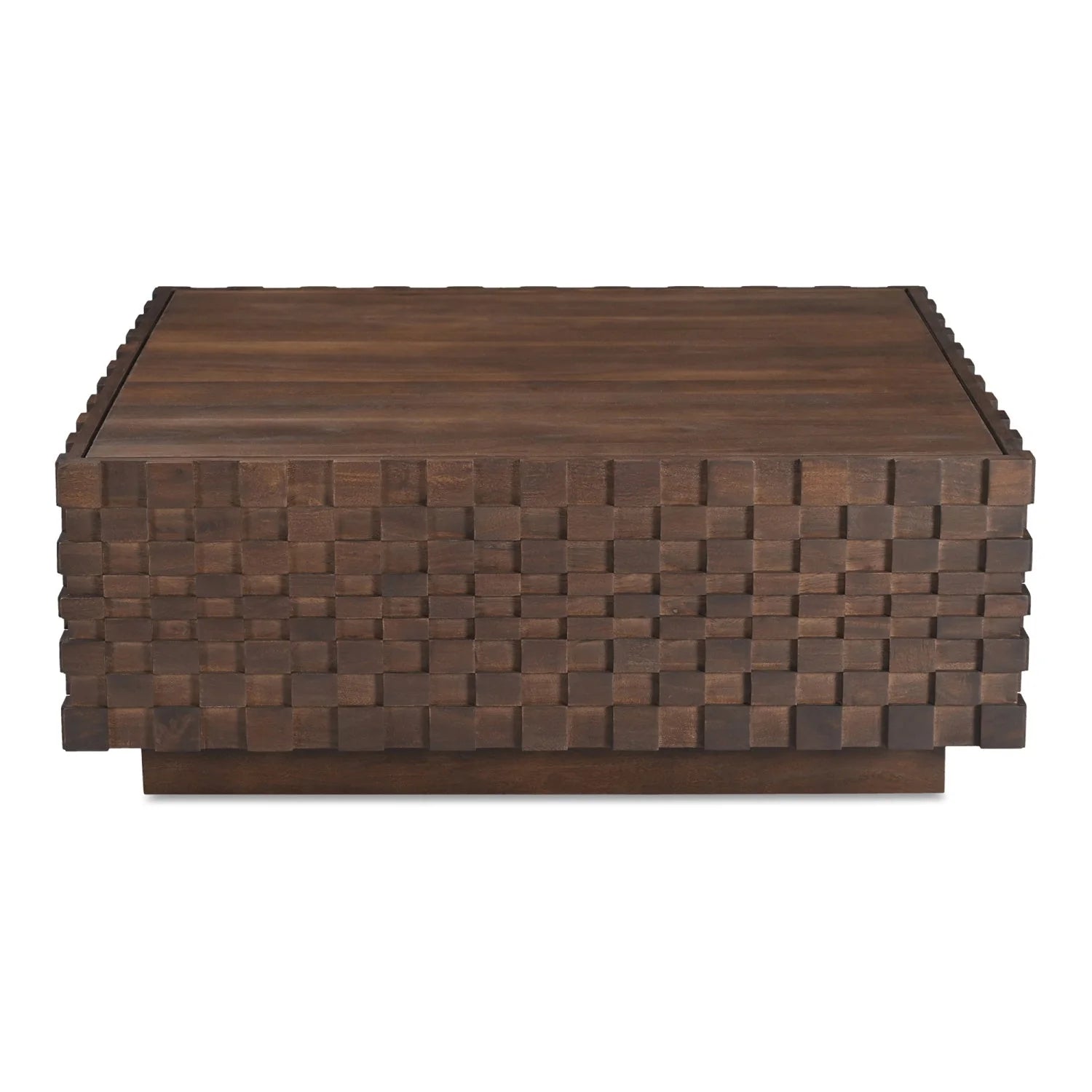 Luxury Acacia Wood Storage Coffee Table Modern Italian Style for Villa