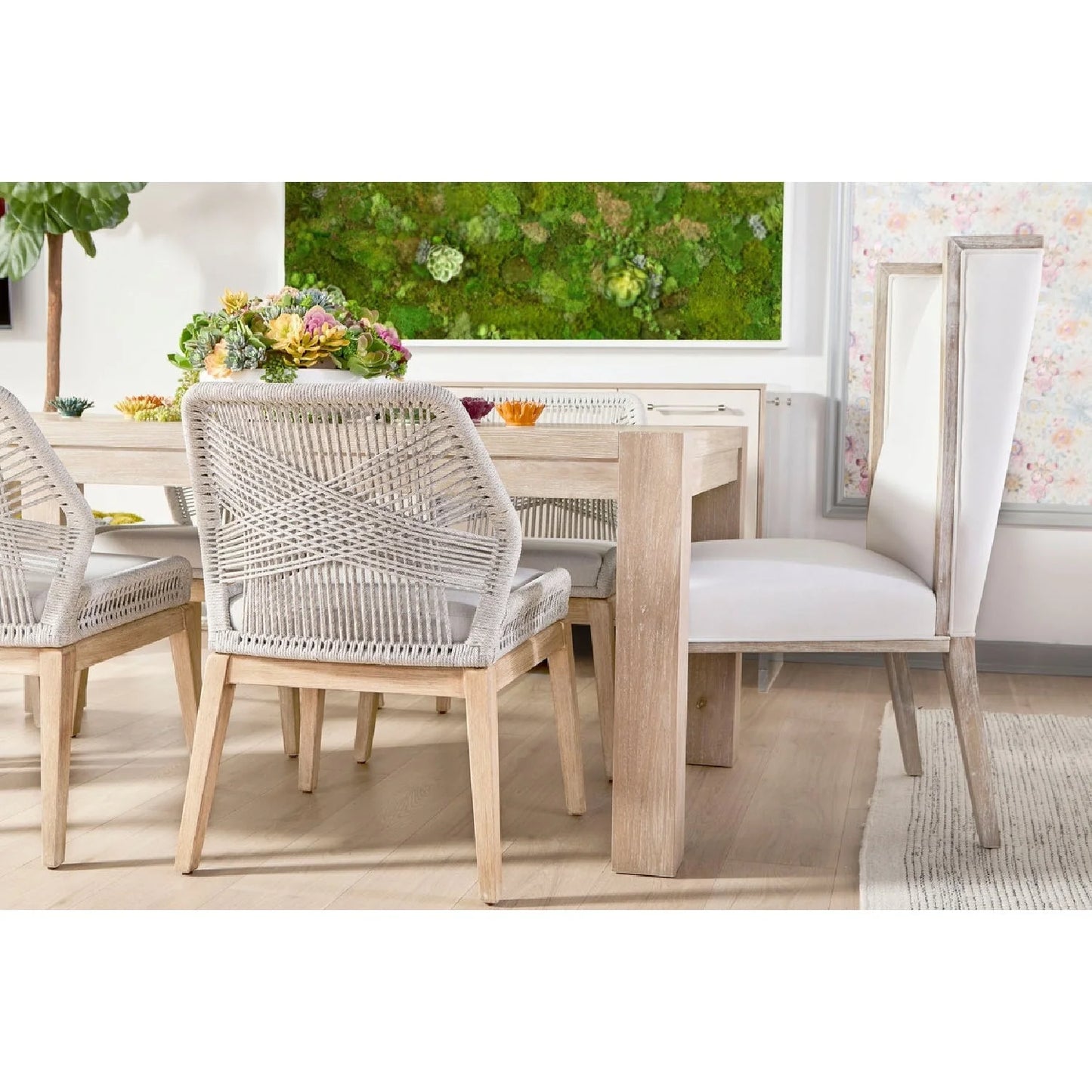 Luxury Adler Oak Extendable Dining Table Modern Italian Style for Villa