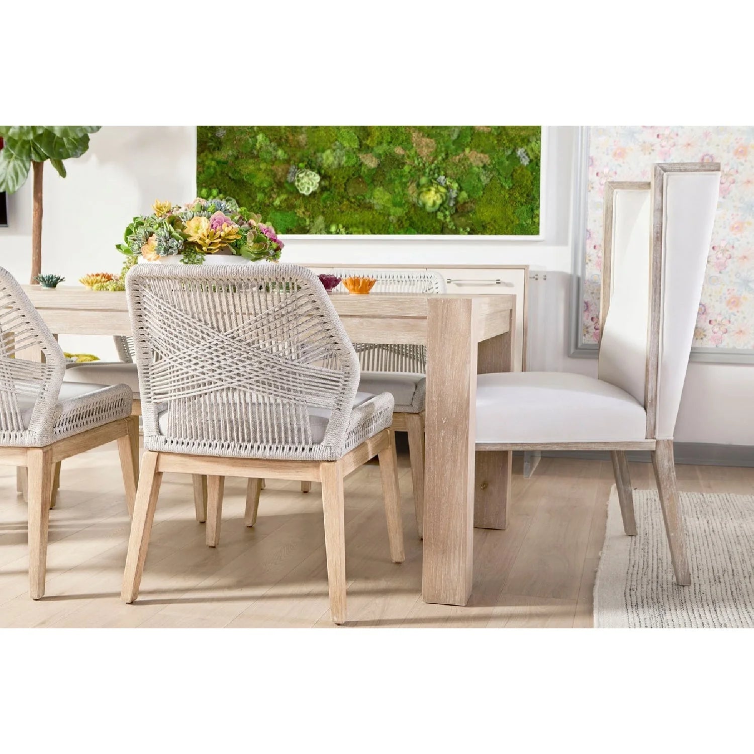 Luxury Adler Oak Extendable Dining Table Modern Italian Style for Villa