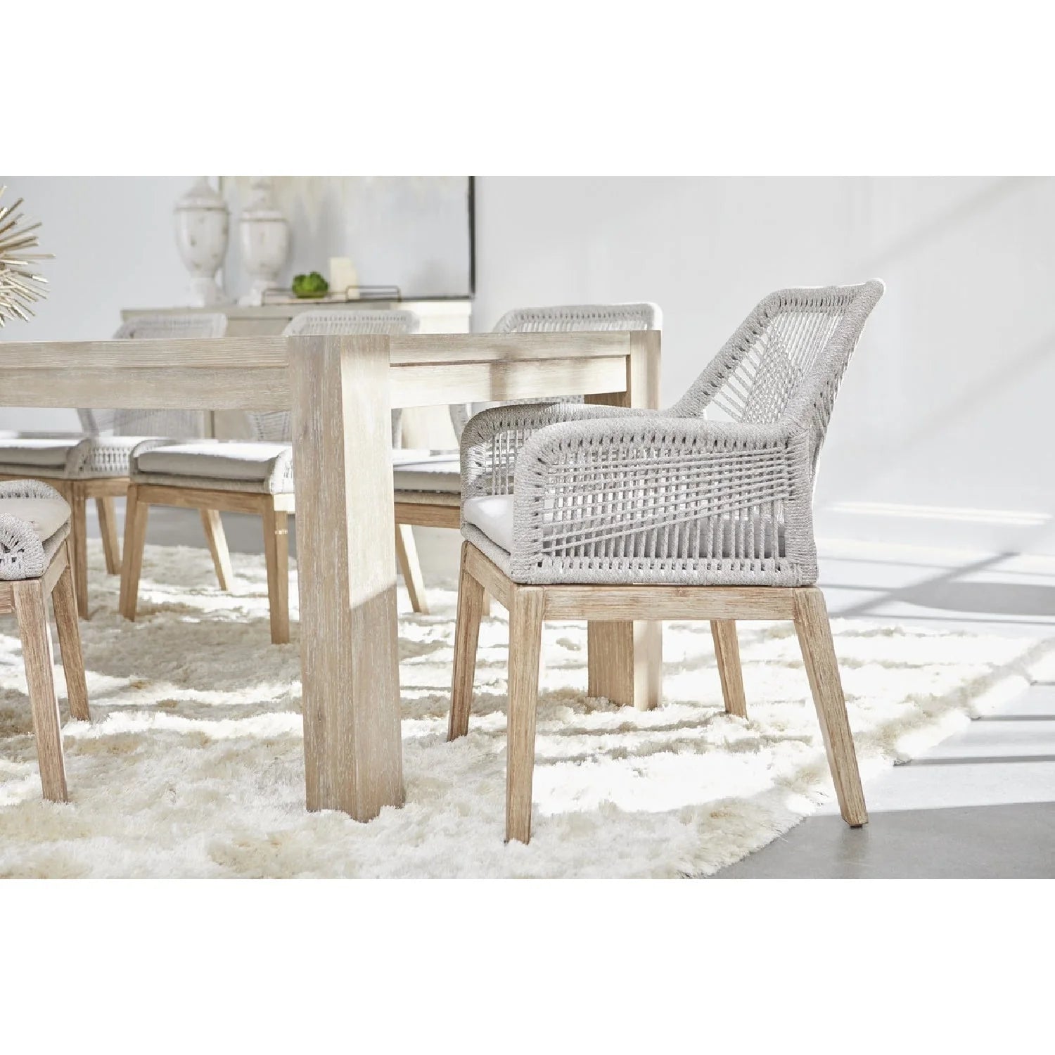 Luxury Adler Oak Extendable Dining Table Modern Italian Style for Villa