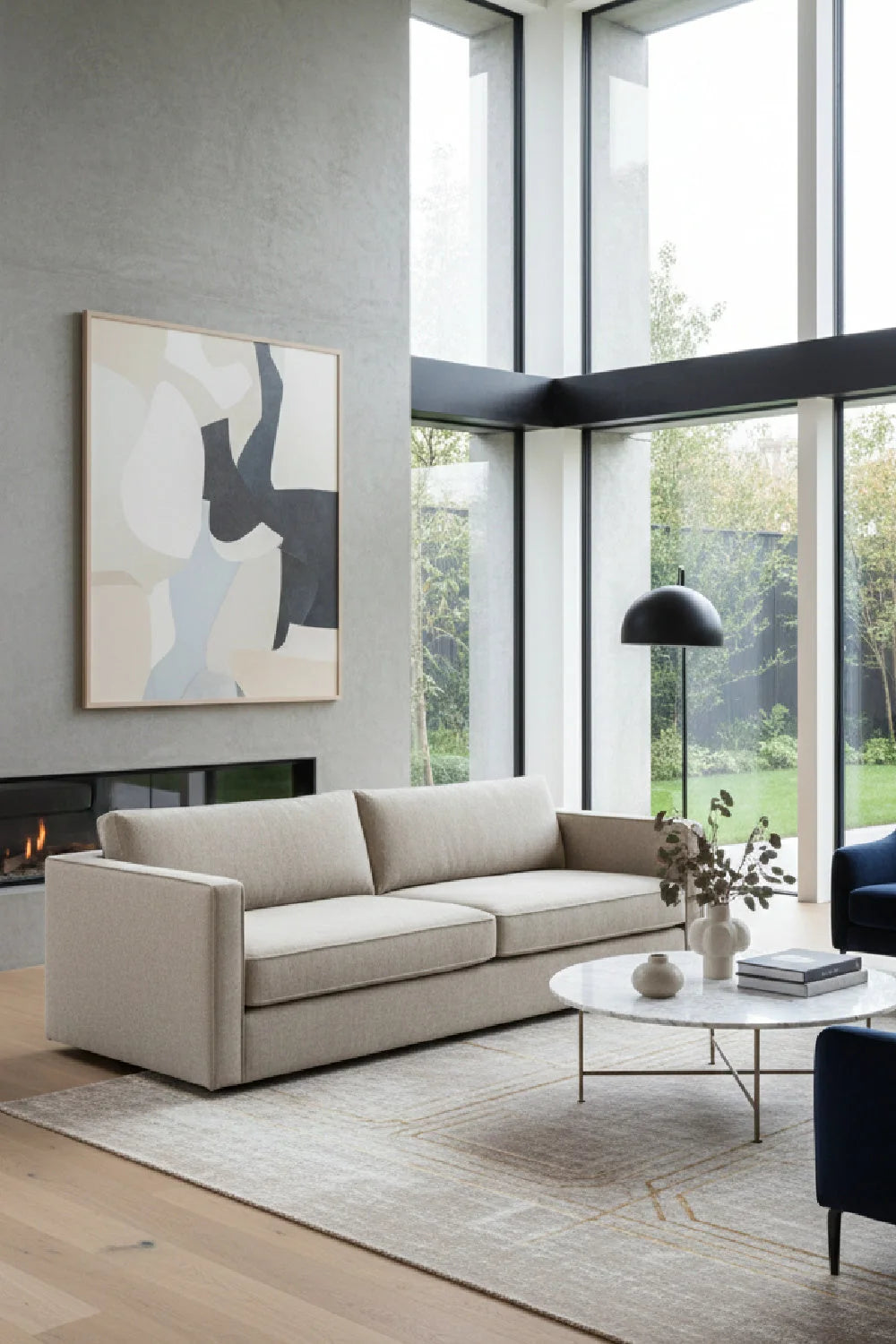 Luxury Adrian Fabric Sofa Modern Italian Style for Villa