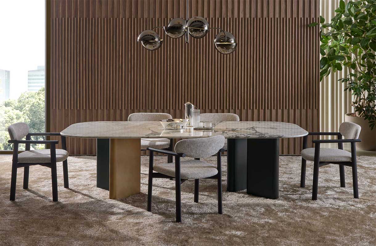 Luxury Afra Dining Chair Modern Italian Style for Villa