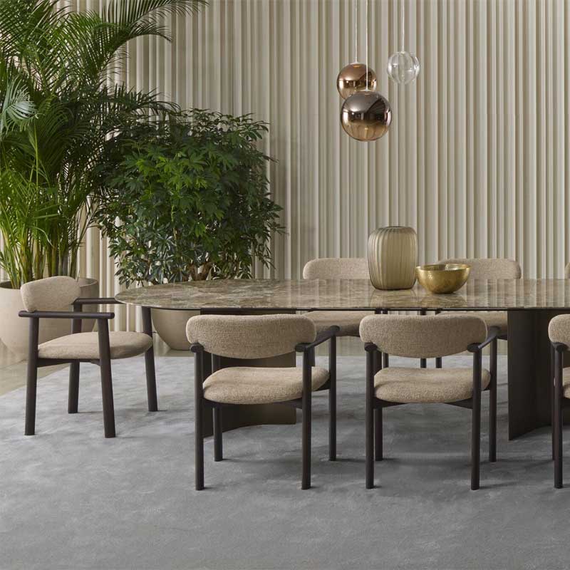 Luxury Afra Dining Chair Modern Italian Style for Villa