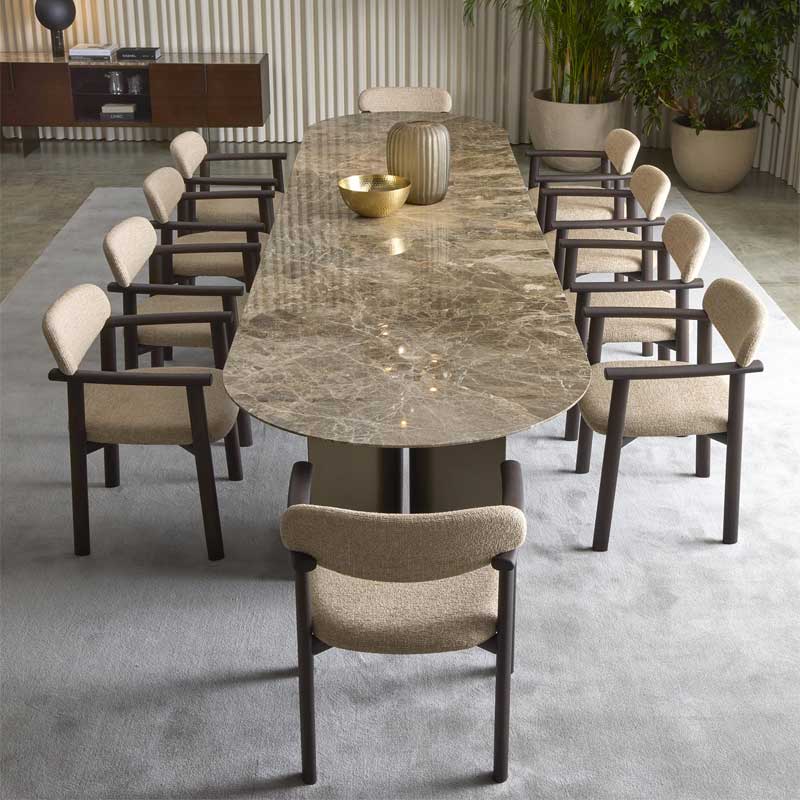 Luxury Afra Dining Chair Modern Italian Style for Villa