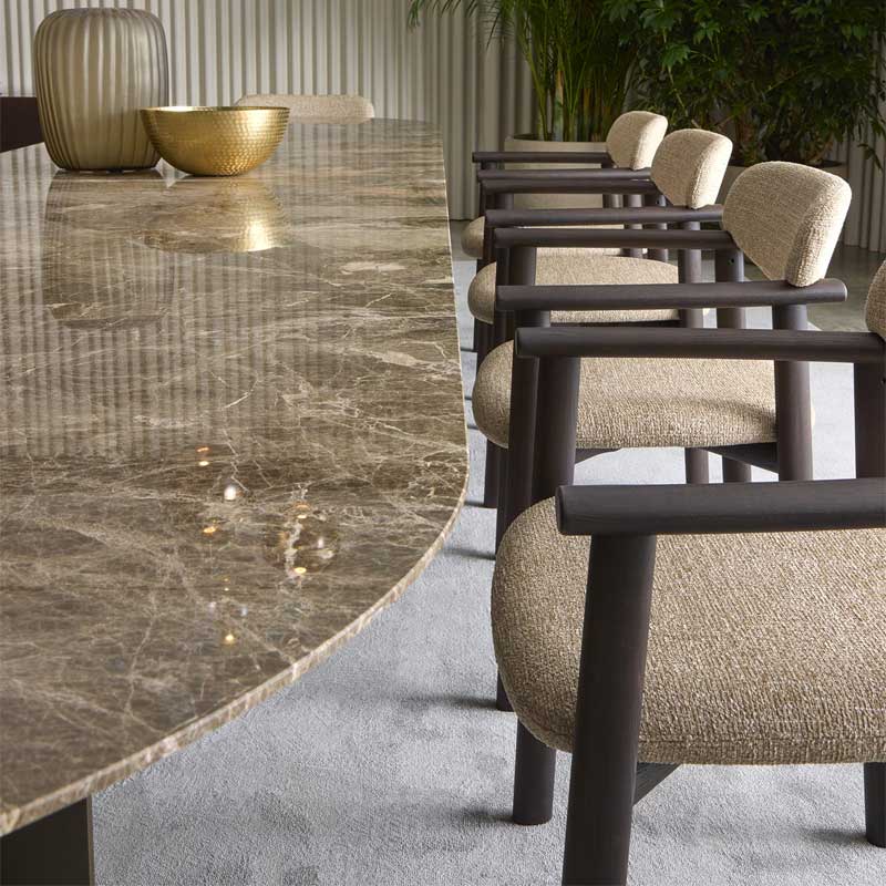 Luxury Afra Dining Chair Modern Italian Style for Villa