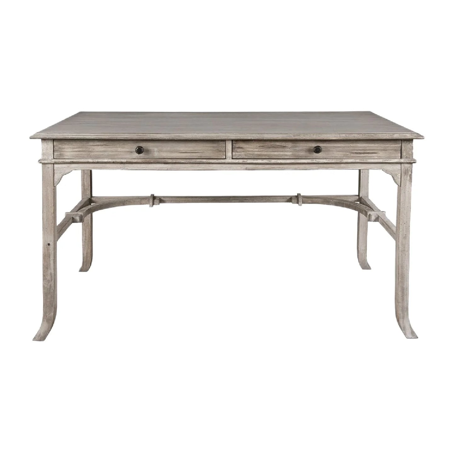 Luxury Aged White 2-Drawer Modern Desk European Style for Villa