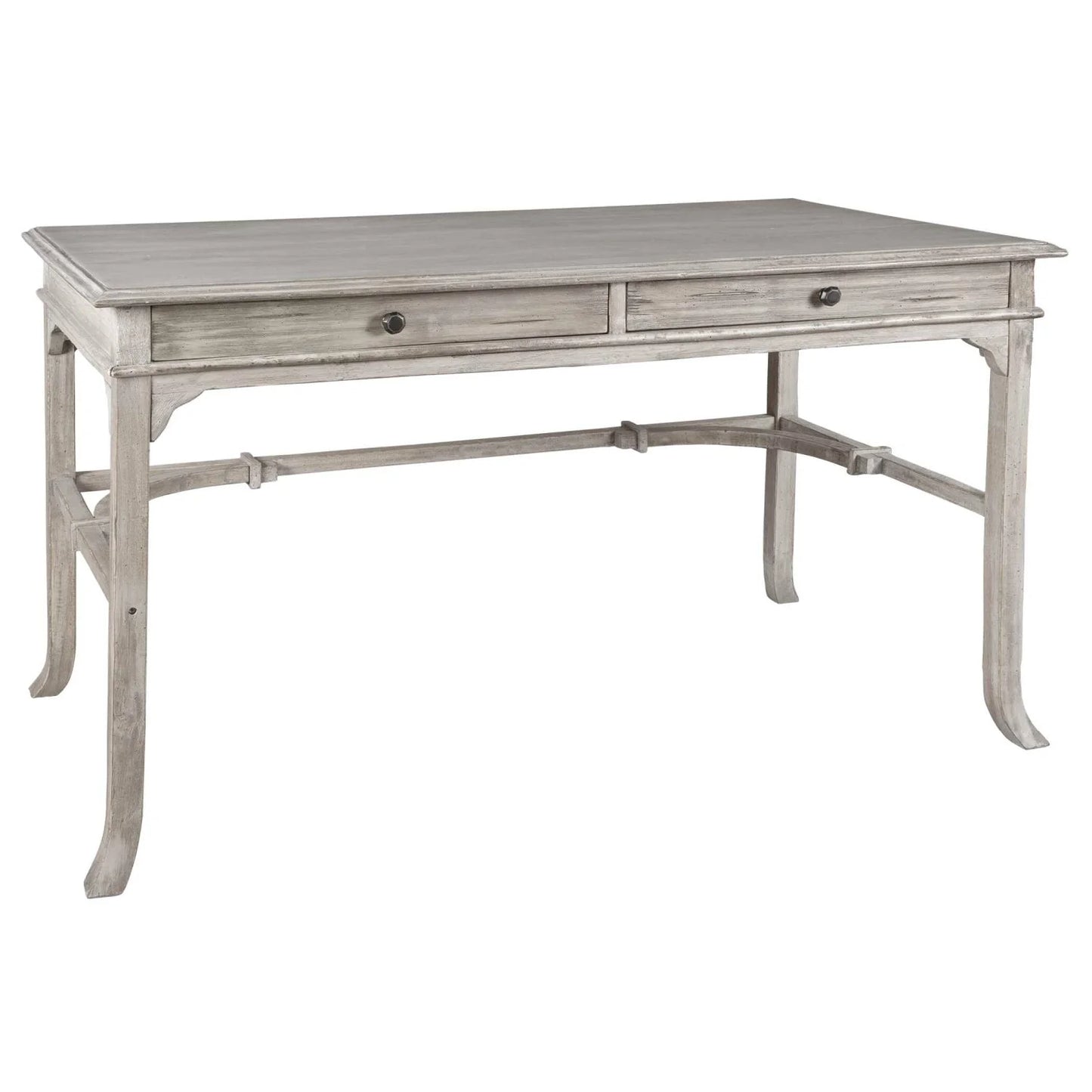 Luxury Aged White 2-Drawer Modern Desk European Style for Villa