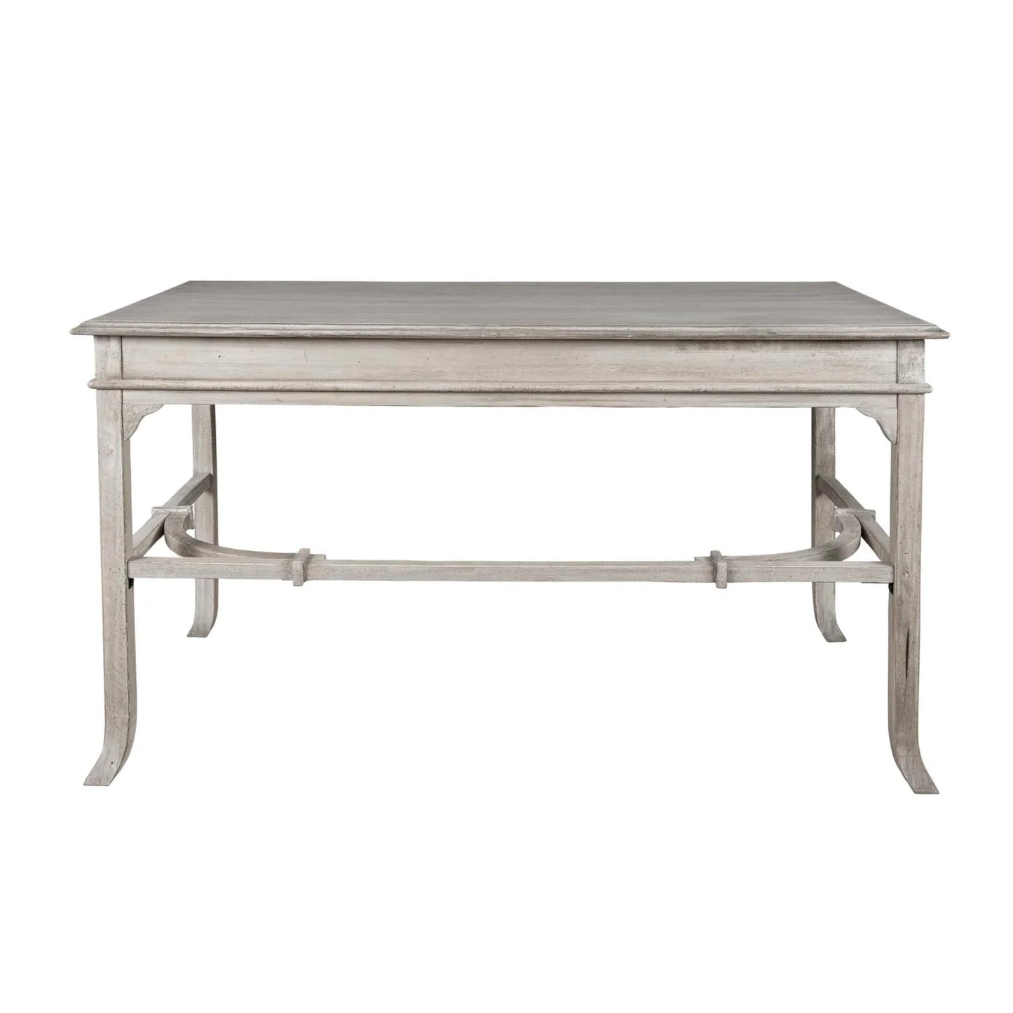 Luxury Aged White 2-Drawer Modern Desk European Style for Villa