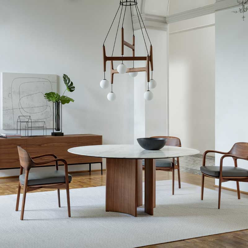 Luxury Alan Tondo Dining Table Modern Italian Style for Villa