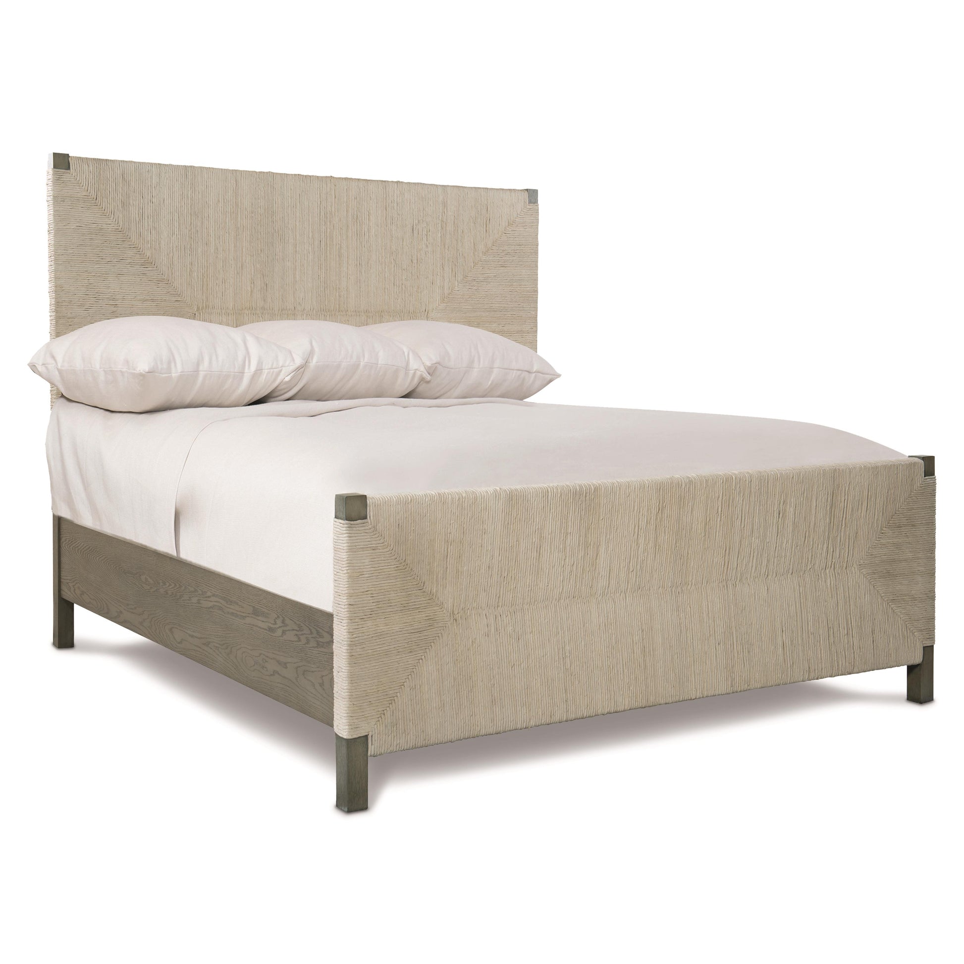 Luxury Alannis Fabric Panel Bed Modern Italian Style for Villa