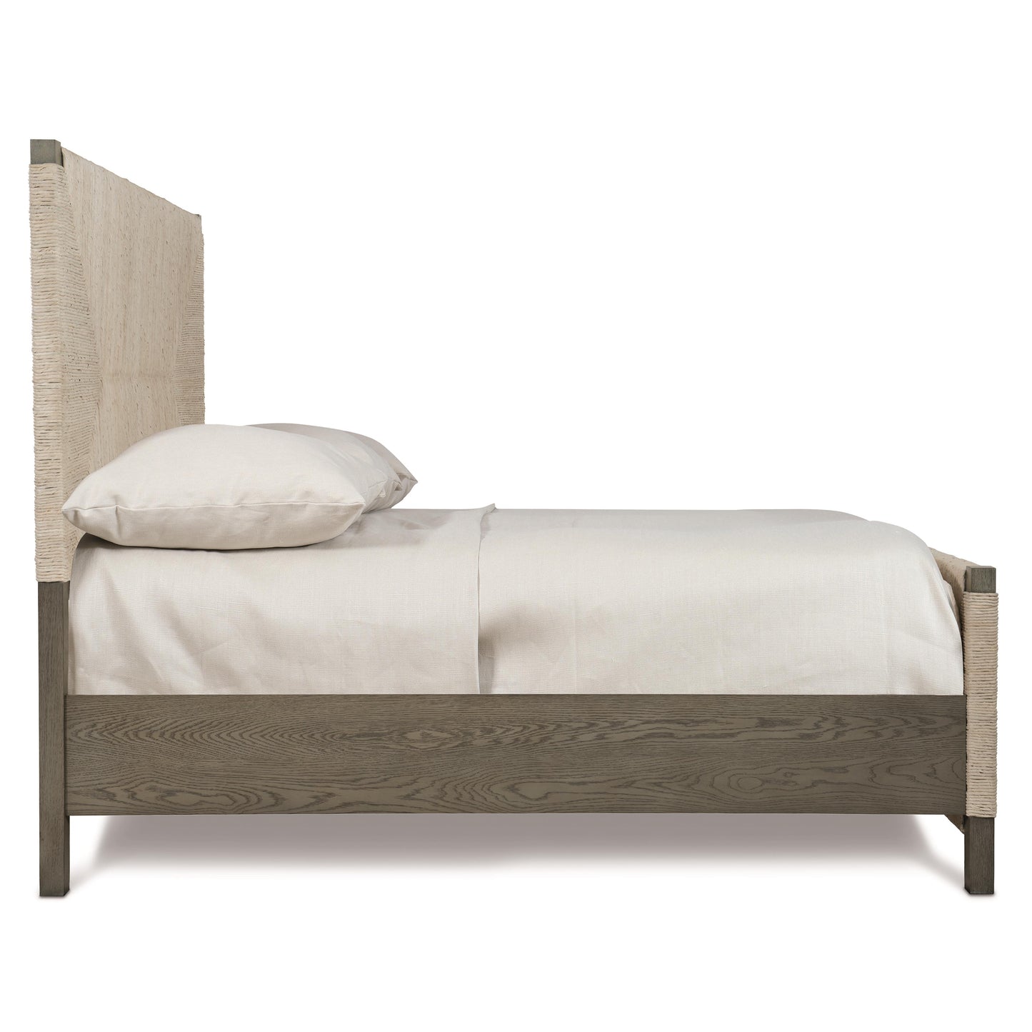 Luxury Alannis Fabric Panel Bed Modern Italian Style for Villa