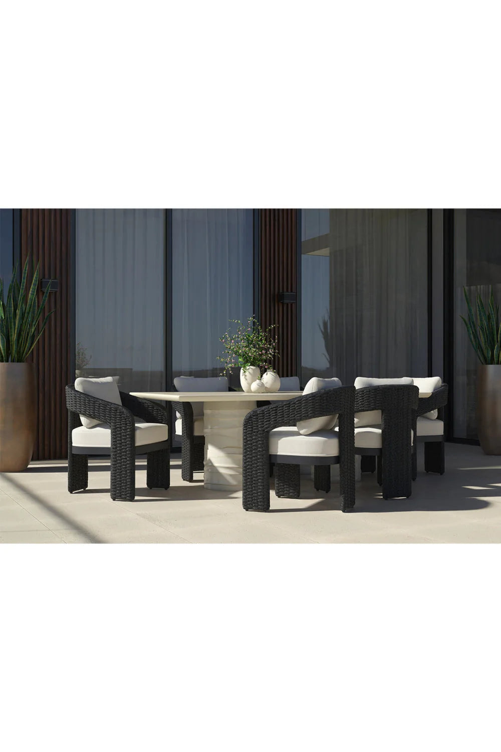 Luxury Alanya Rectangular Dining Table Modern Italian Style for Villa