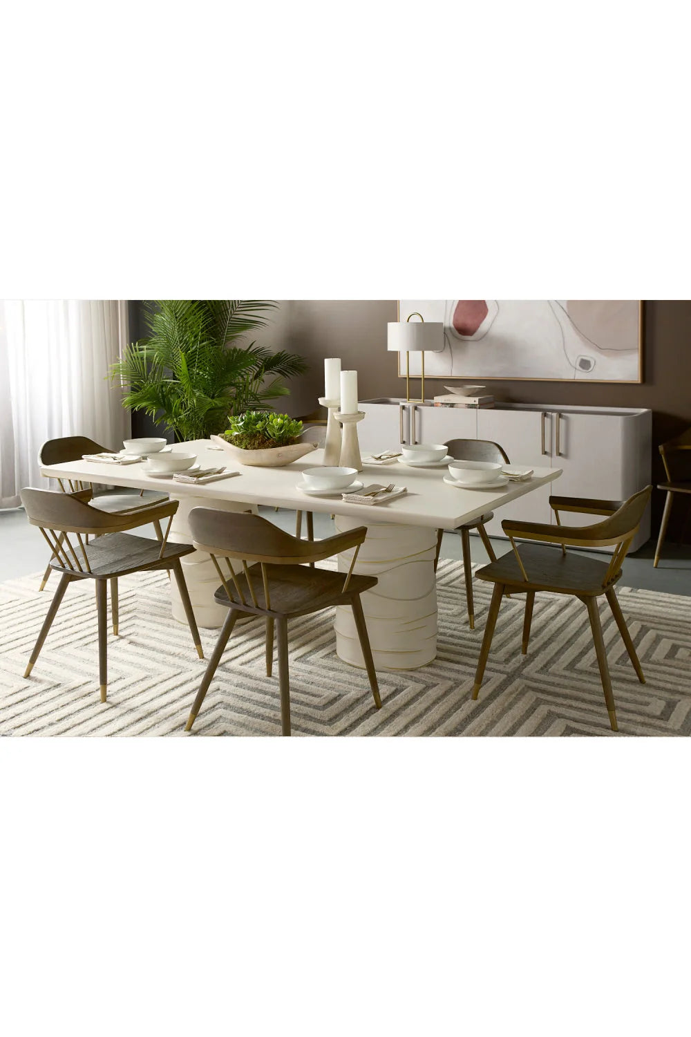 Luxury Alanya Rectangular Dining Table Modern Italian Style for Villa
