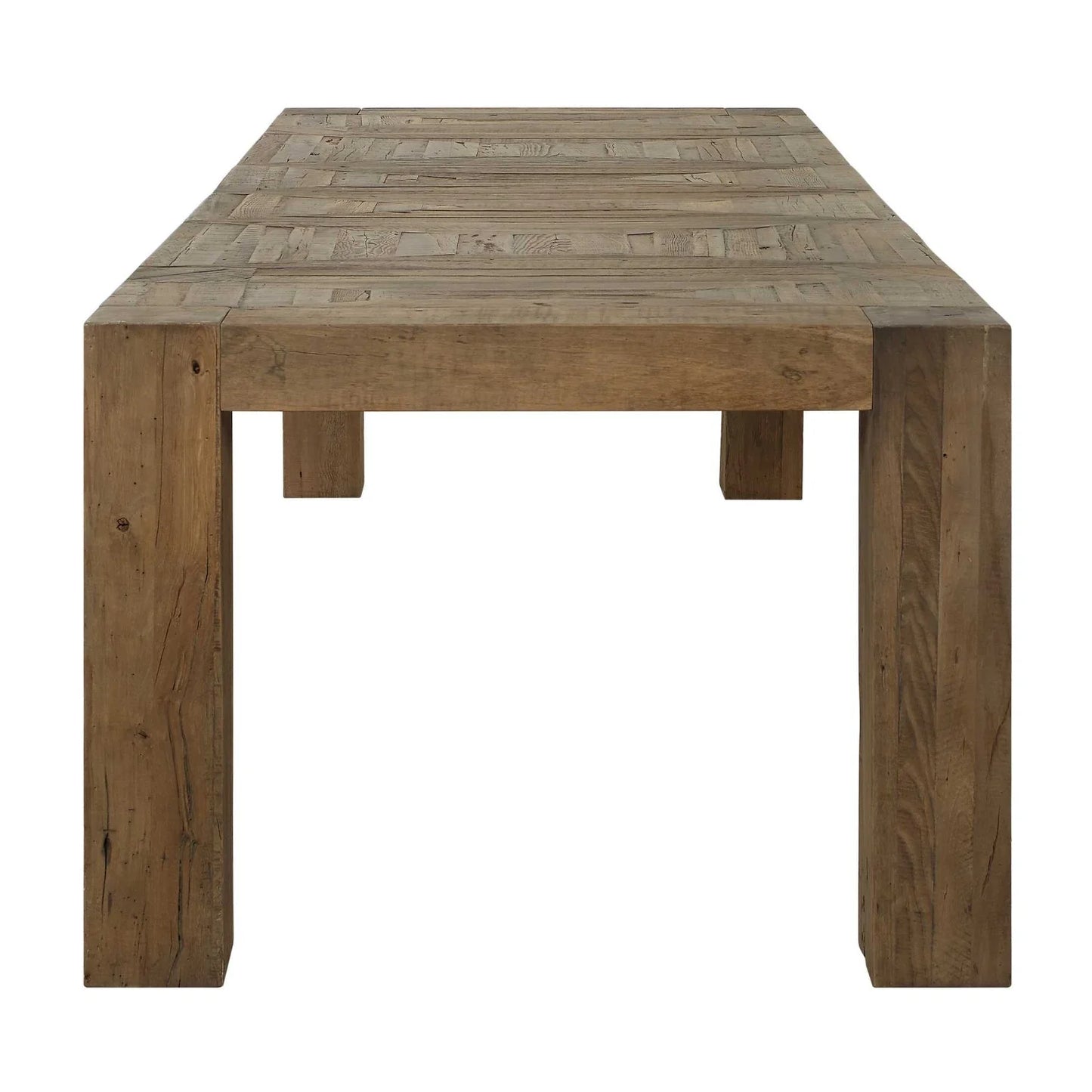 Luxury Aldan Natural Wood Dining Table Modern Italian Style for Villa