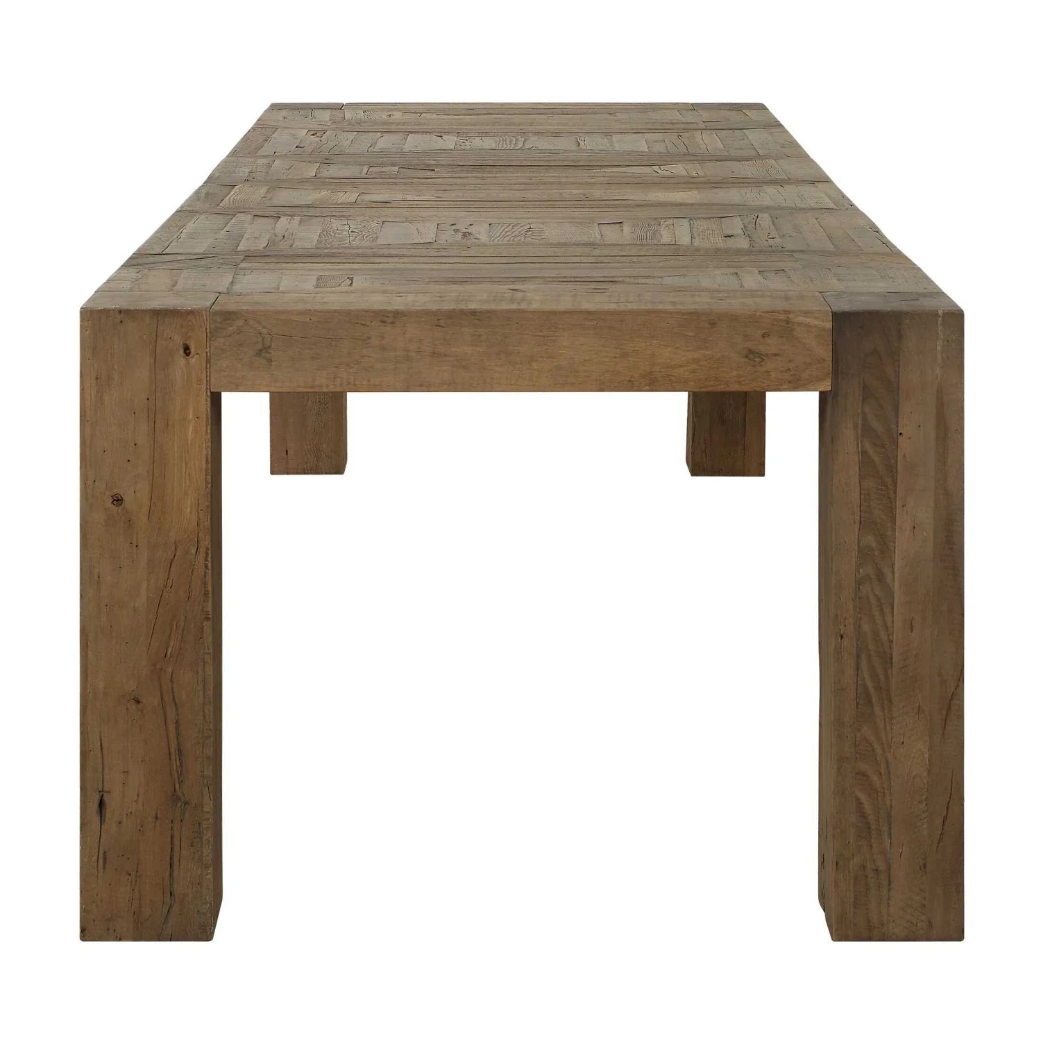 Luxury Aldan Natural Wood Dining Table Modern Italian Style for Villa