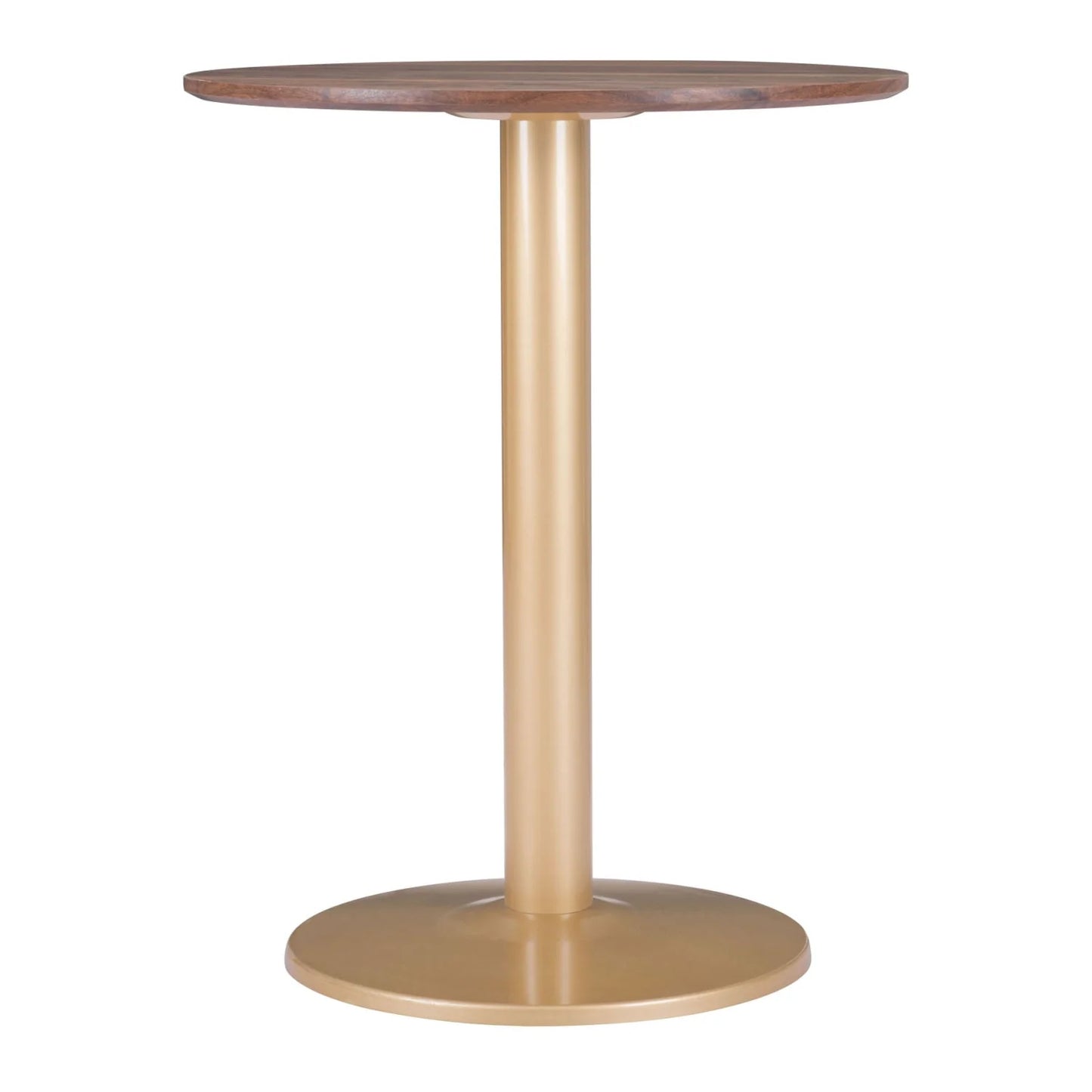 Luxury Alto Round Brown Wooden Bistro Table Modern Italian Style for Villa