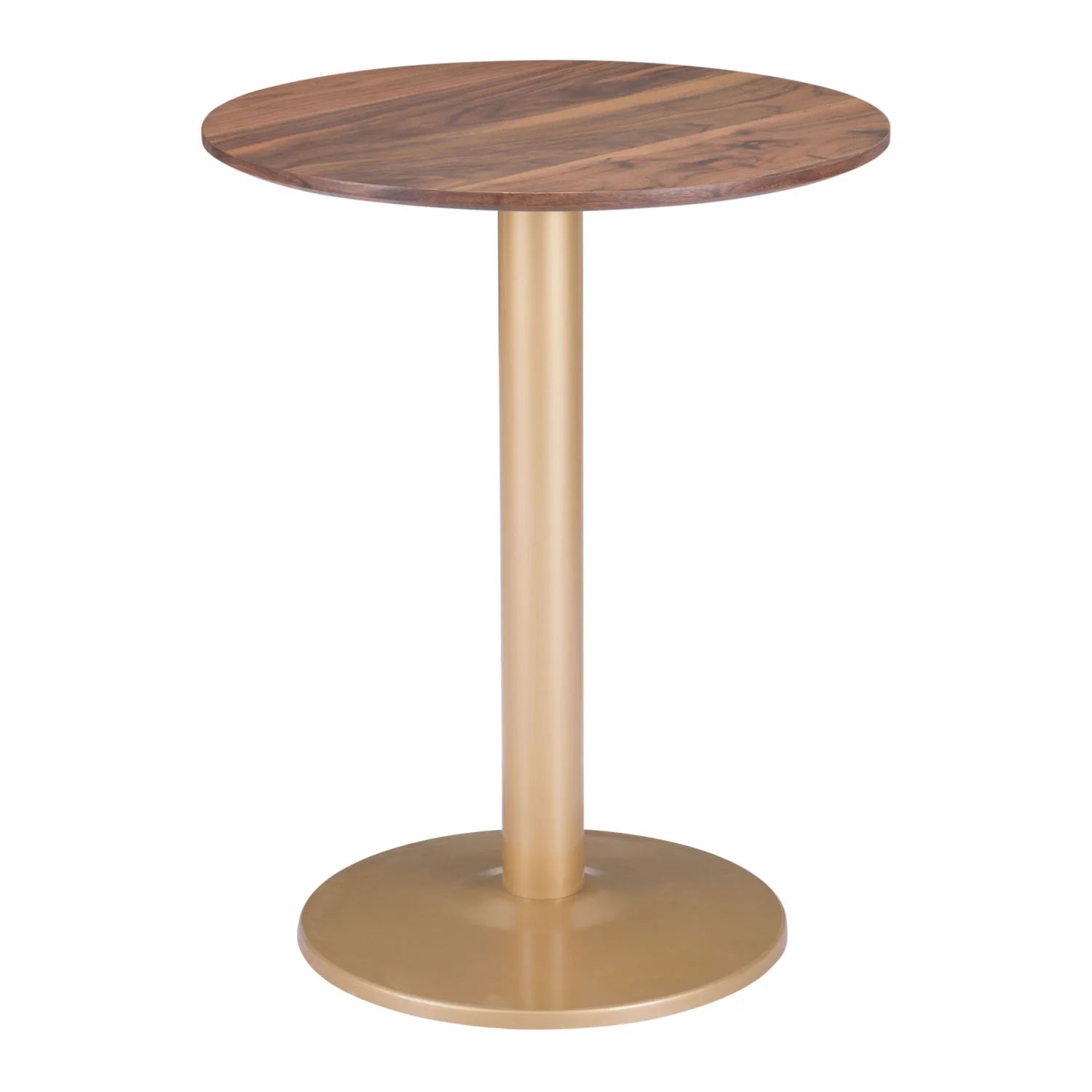 Luxury Alto Round Brown Wooden Bistro Table Modern Italian Style for Villa