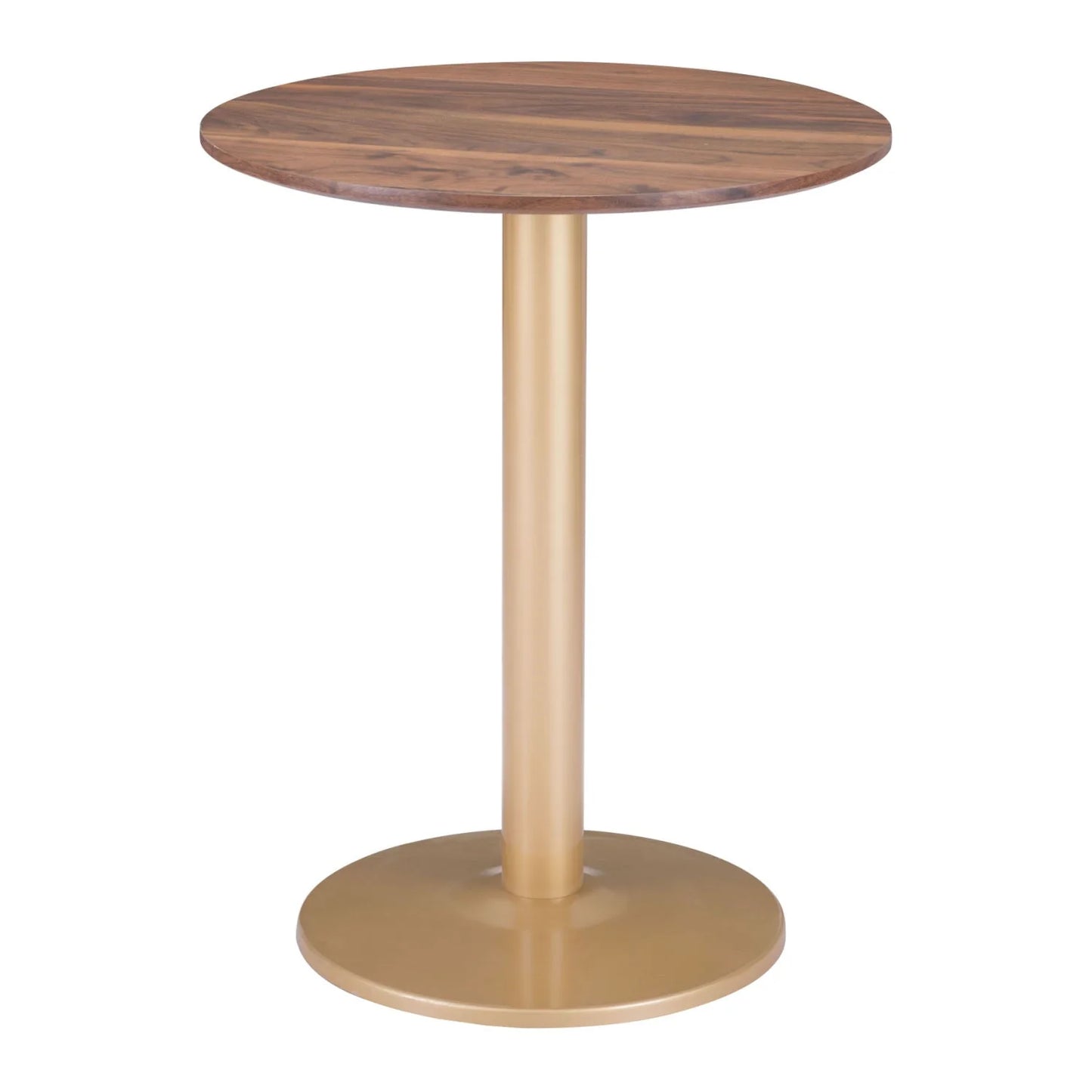 Luxury Alto Round Brown Wooden Bistro Table Modern Italian Style for Villa
