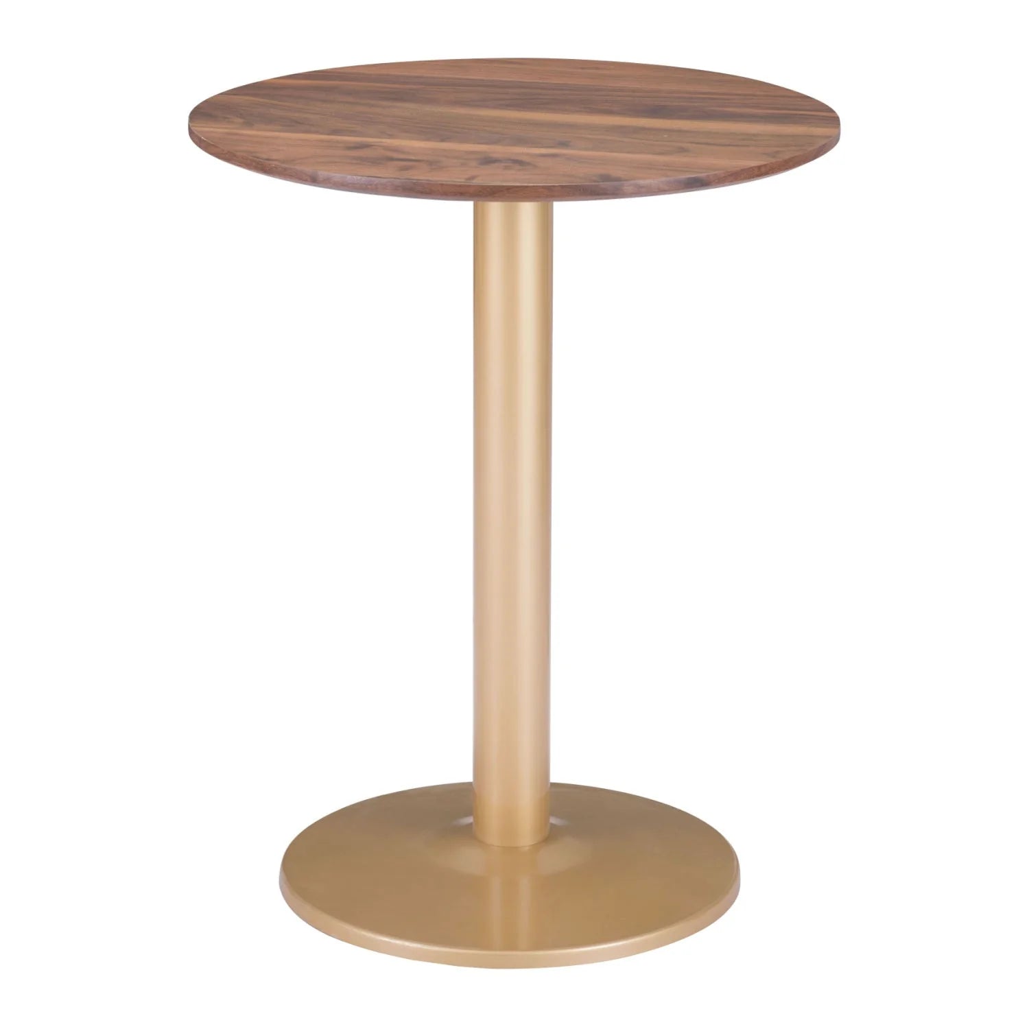 Luxury Alto Round Brown Wooden Bistro Table Modern Italian Style for Villa