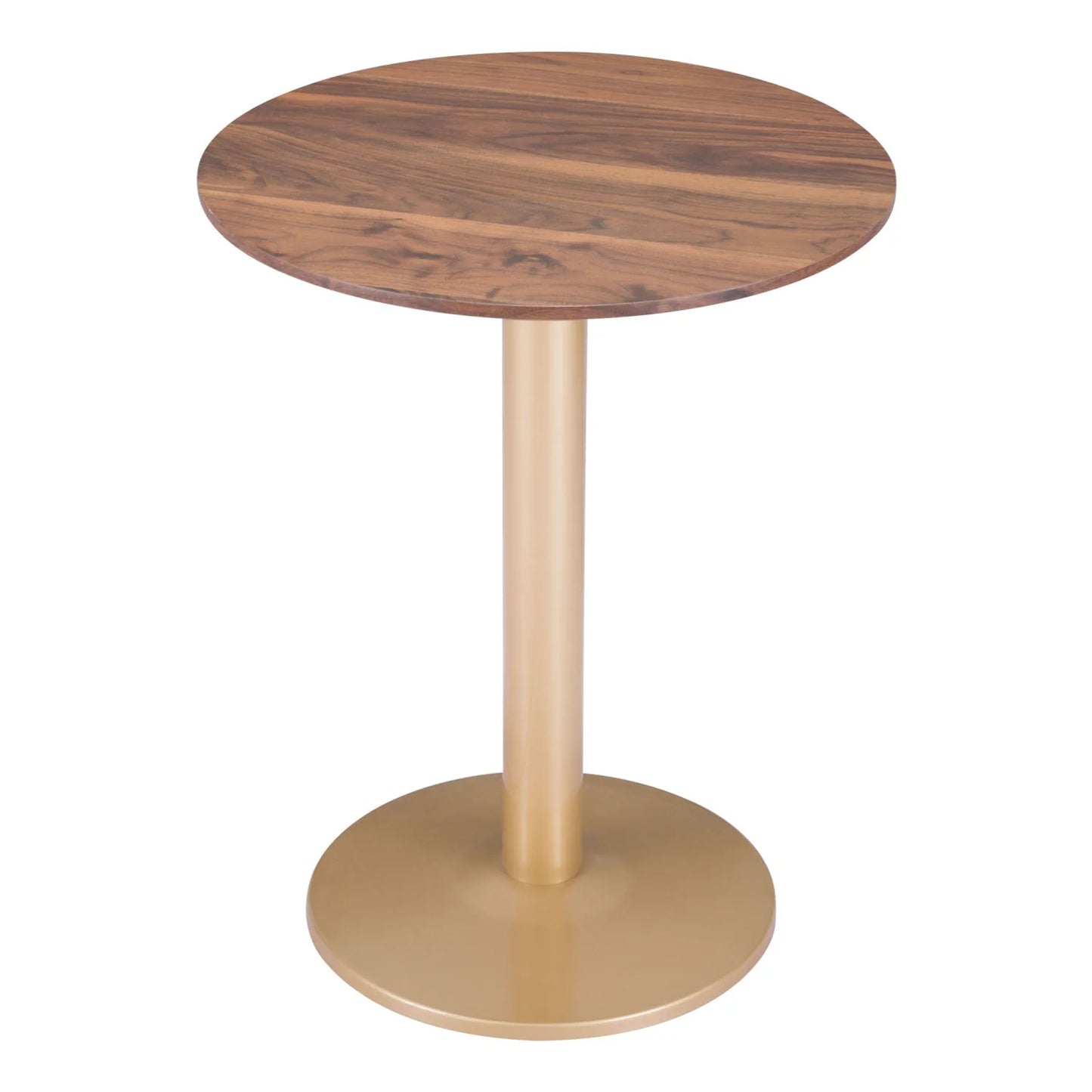 Luxury Alto Round Brown Wooden Bistro Table Modern Italian Style for Villa