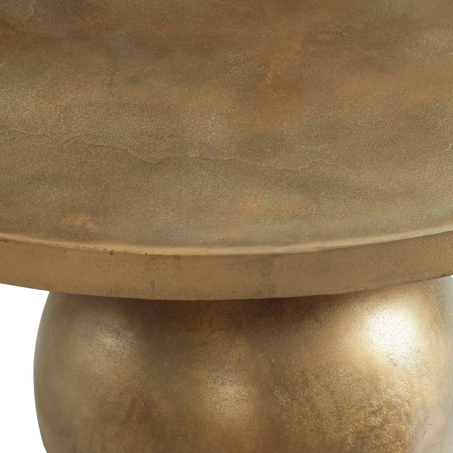 Luxury Aluminum Sphere Base Coffee Table Modern Italian Style for Villa
