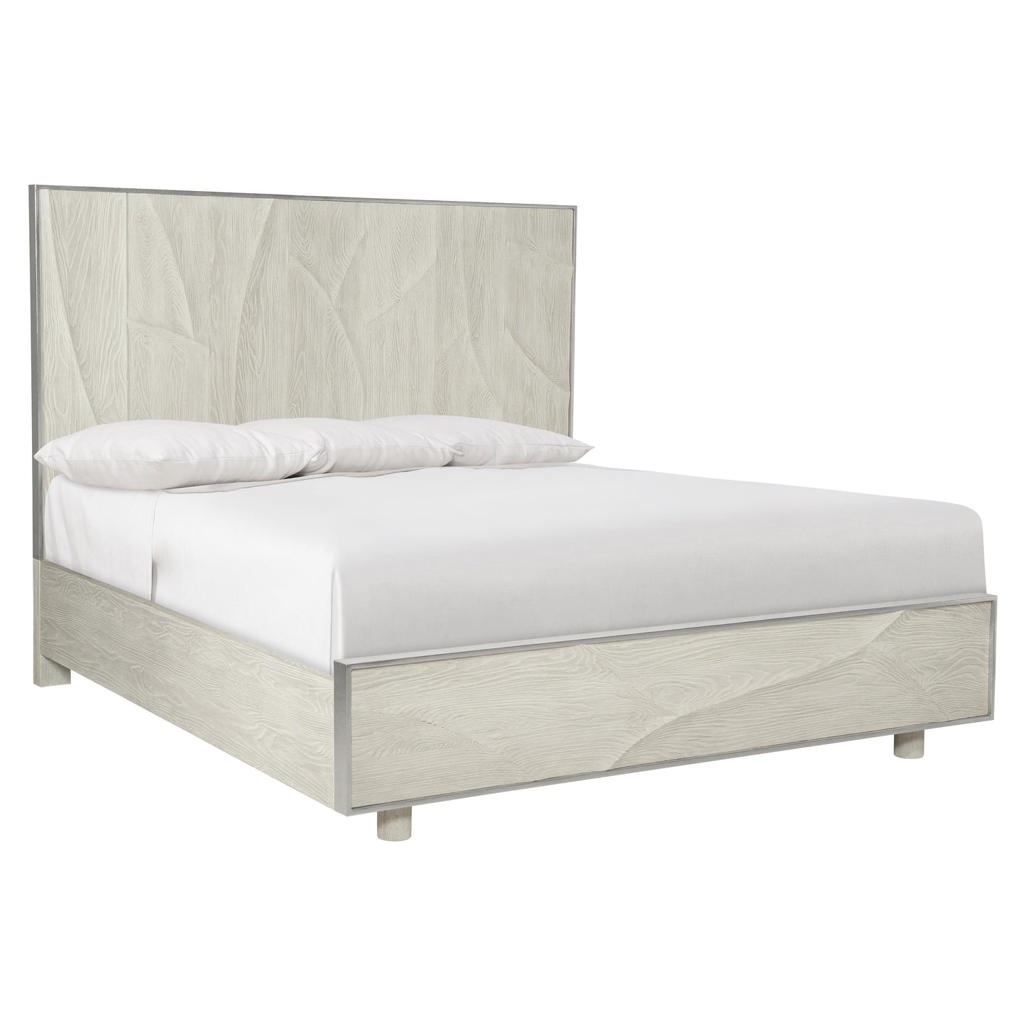 Luxury Alvarez Wood Panel Bed Modern Italian Style for Villa