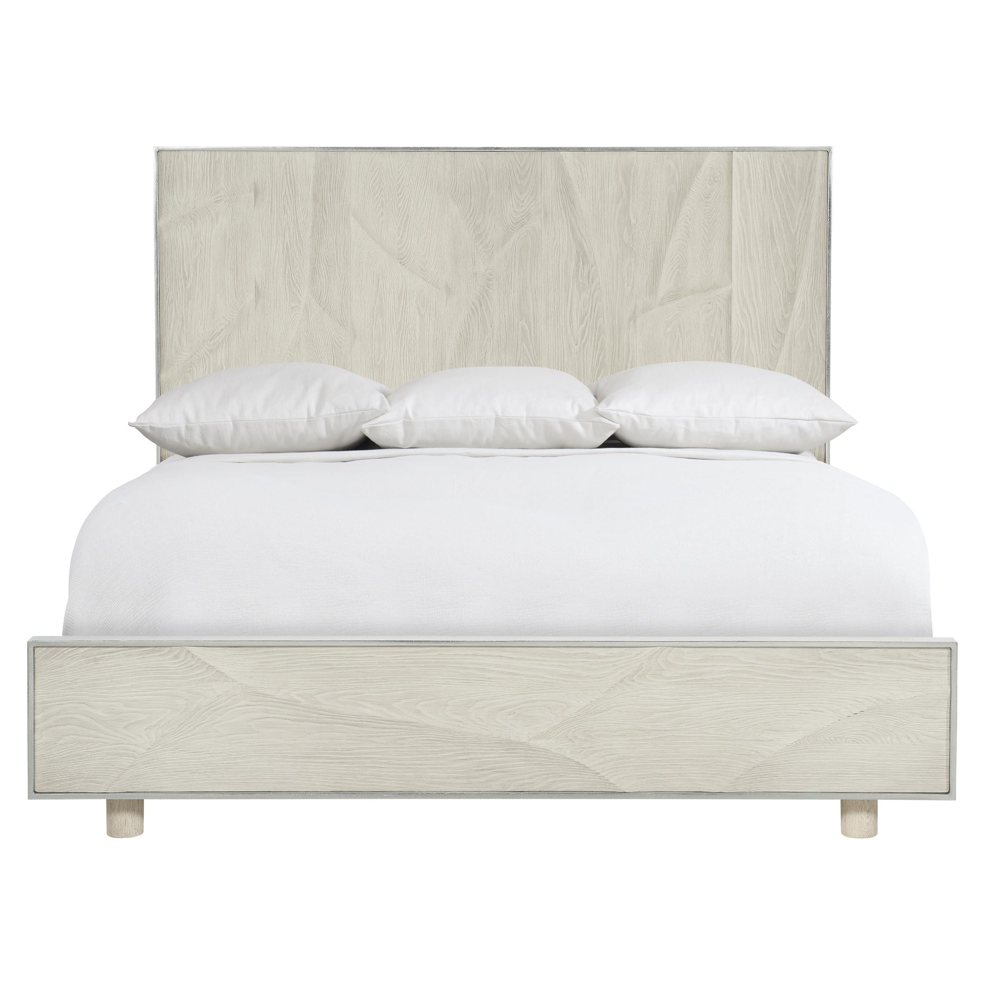 Luxury Alvarez Wood Panel Bed Modern Italian Style for Villa