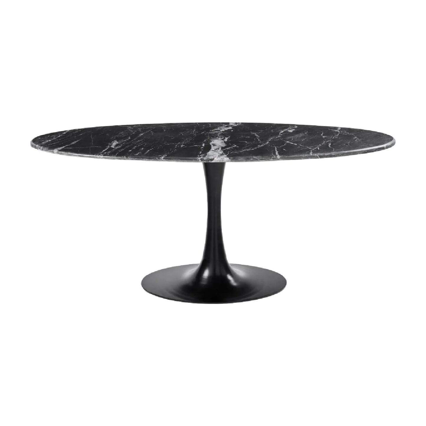 Luxury Anatalia Oval Pedestal Dining Table Modern Italian Style for Villa