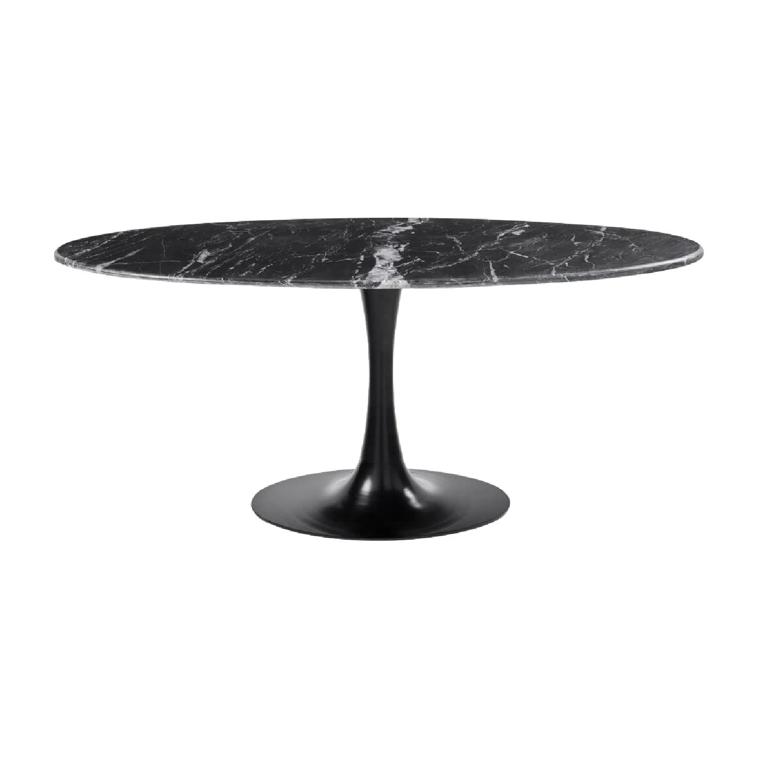 Luxury Anatalia Oval Pedestal Dining Table Modern Italian Style for Villa