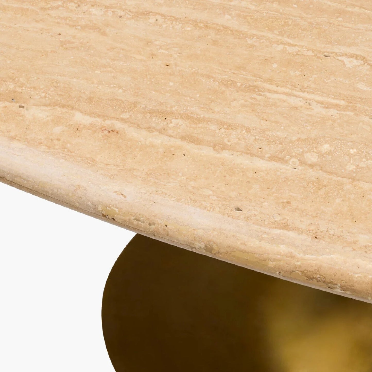 Luxury Anatalia Oval Travertine Dining Table Modern Italian Style for Villa