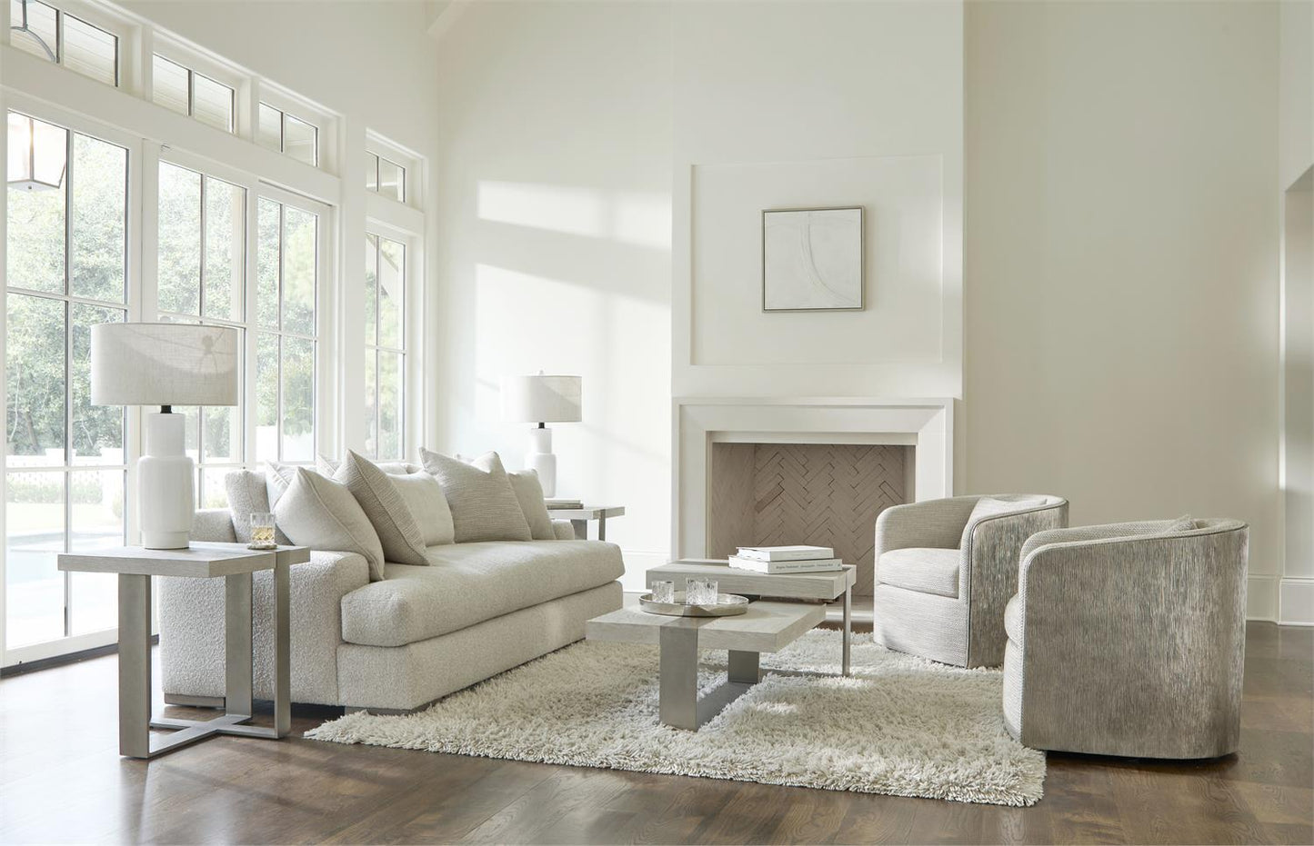Luxury Andie Fabric Sofa Modern Italian Style for Villa