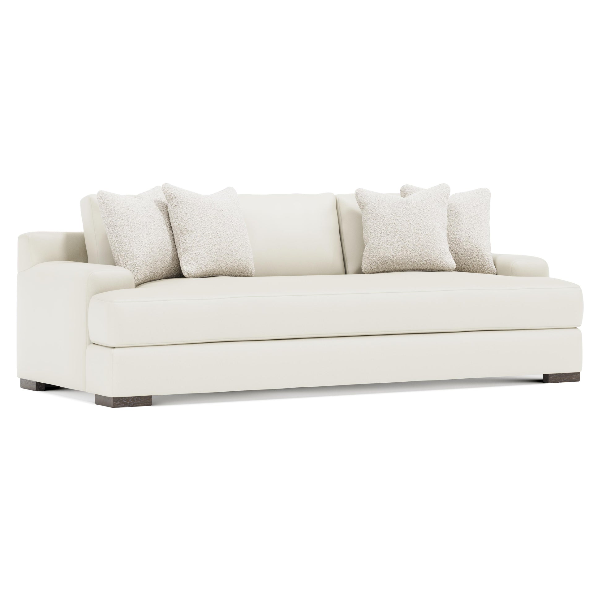 Luxury Andie Leather Sofa Modern Italian Style for Villa