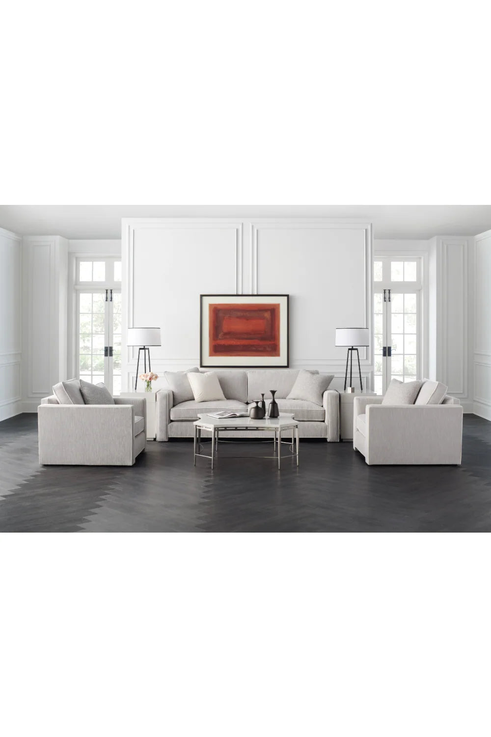 Luxury Angular Contemporary Accent Chair European Style for Villa