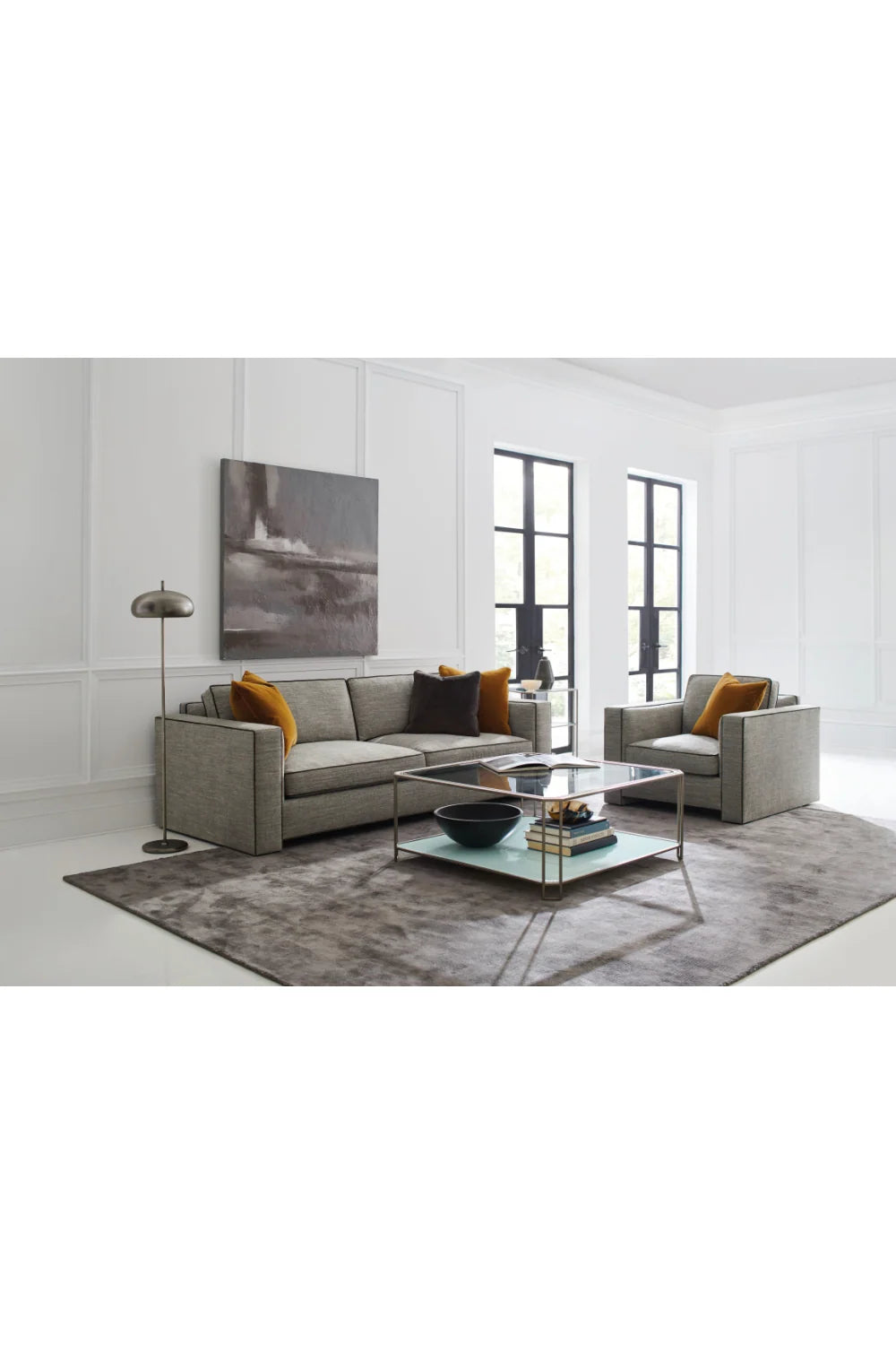Luxury Angular Contemporary Accent Chair European Style for Villa