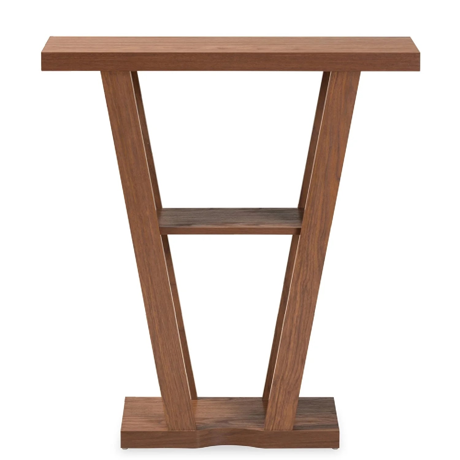 Luxury Angular Walnut Console Table Modern Italian Style for Villa