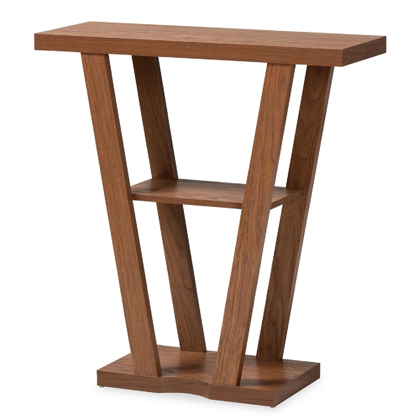 Luxury Angular Walnut Console Table Modern Italian Style for Villa