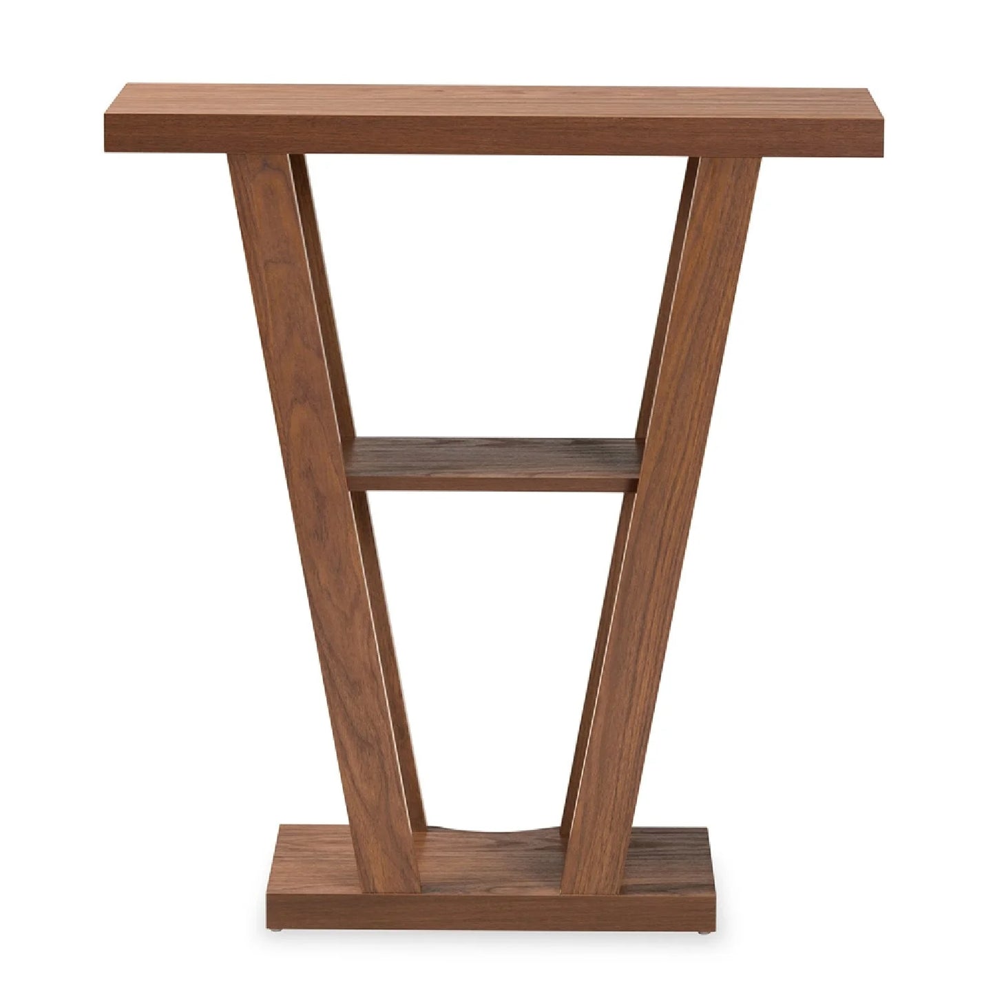 Luxury Angular Walnut Console Table Modern Italian Style for Villa