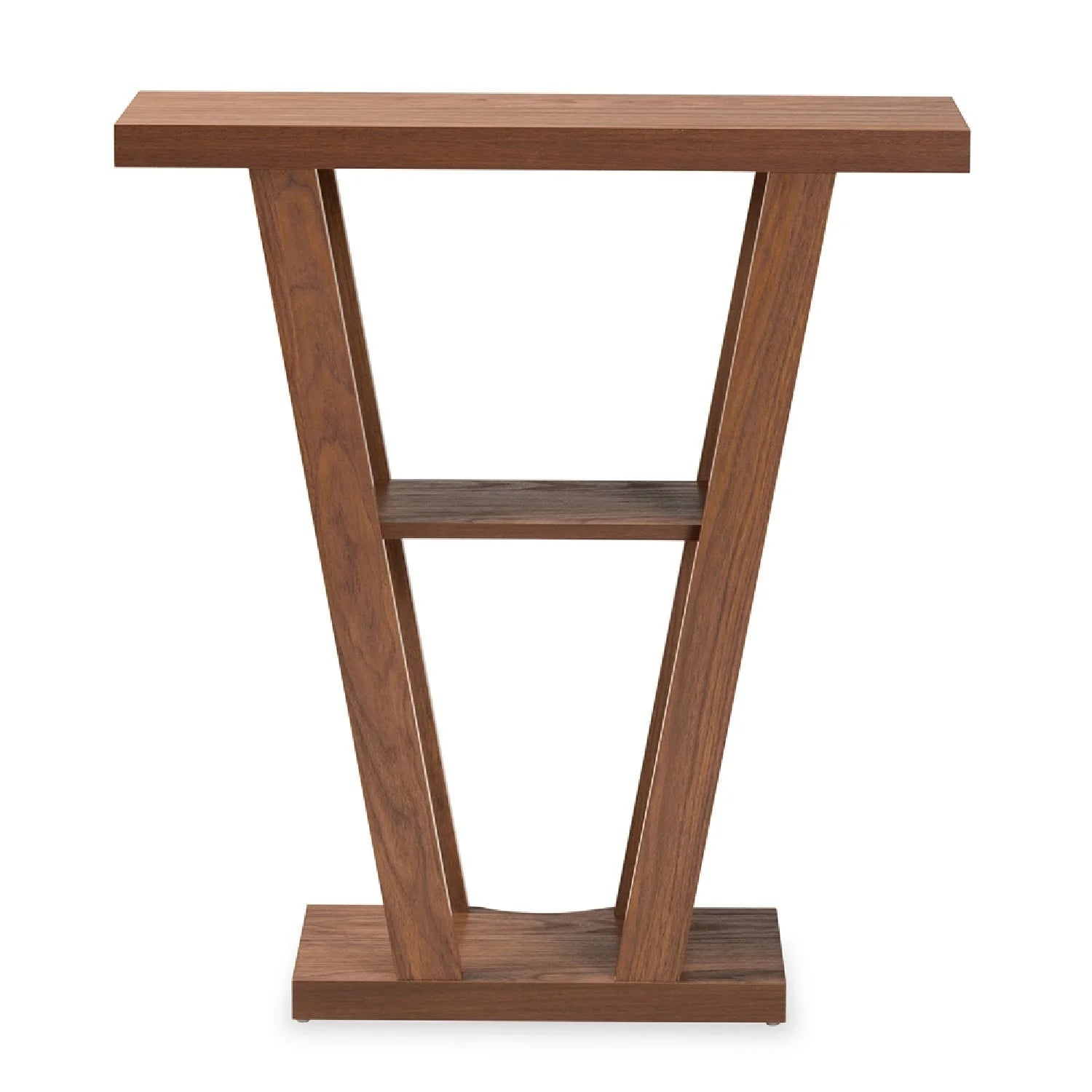 Luxury Angular Walnut Console Table Modern Italian Style for Villa