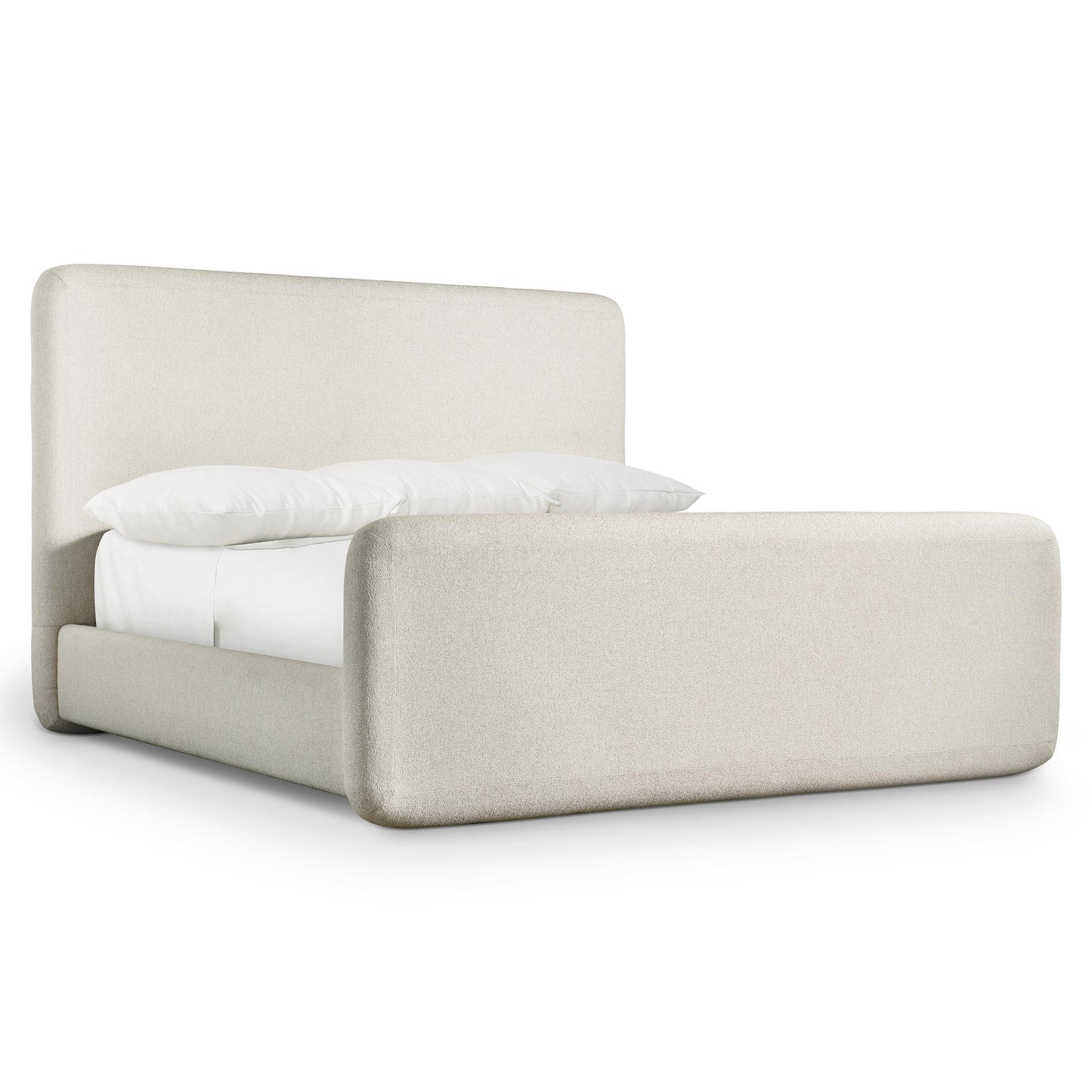 Luxury Antibes Fabric Panel Bed Modern Italian Style for Villa