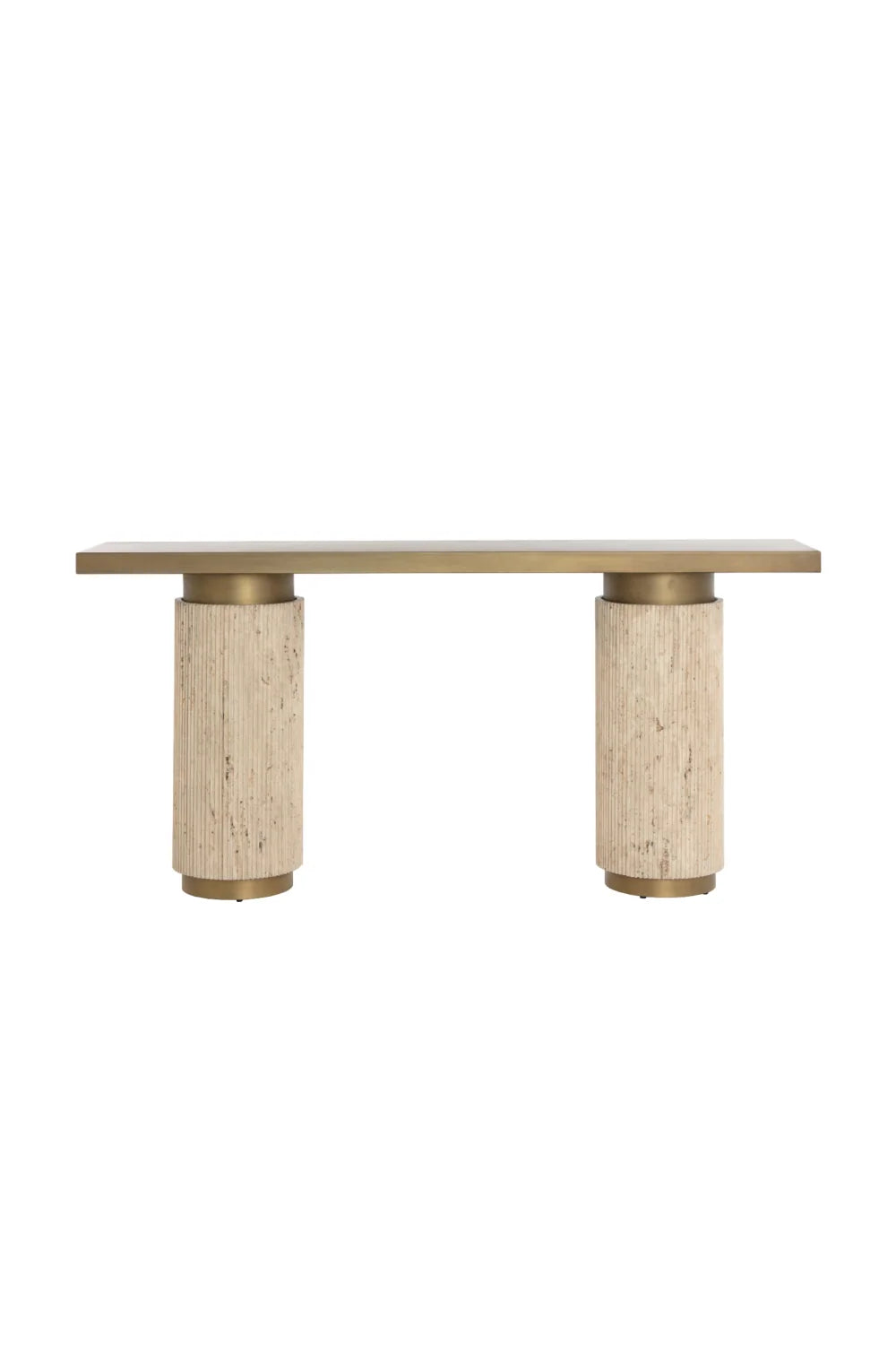 Luxury Antique Brass Console Table Modern Italian Style for Villa
