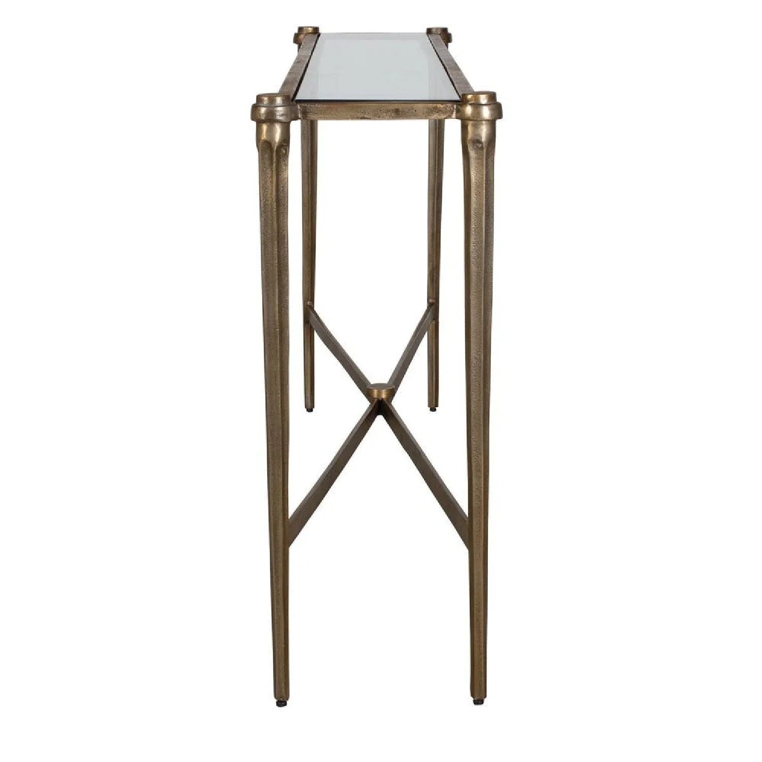 Luxury Antique Brass Console Table Modern Italian Style for Villa
