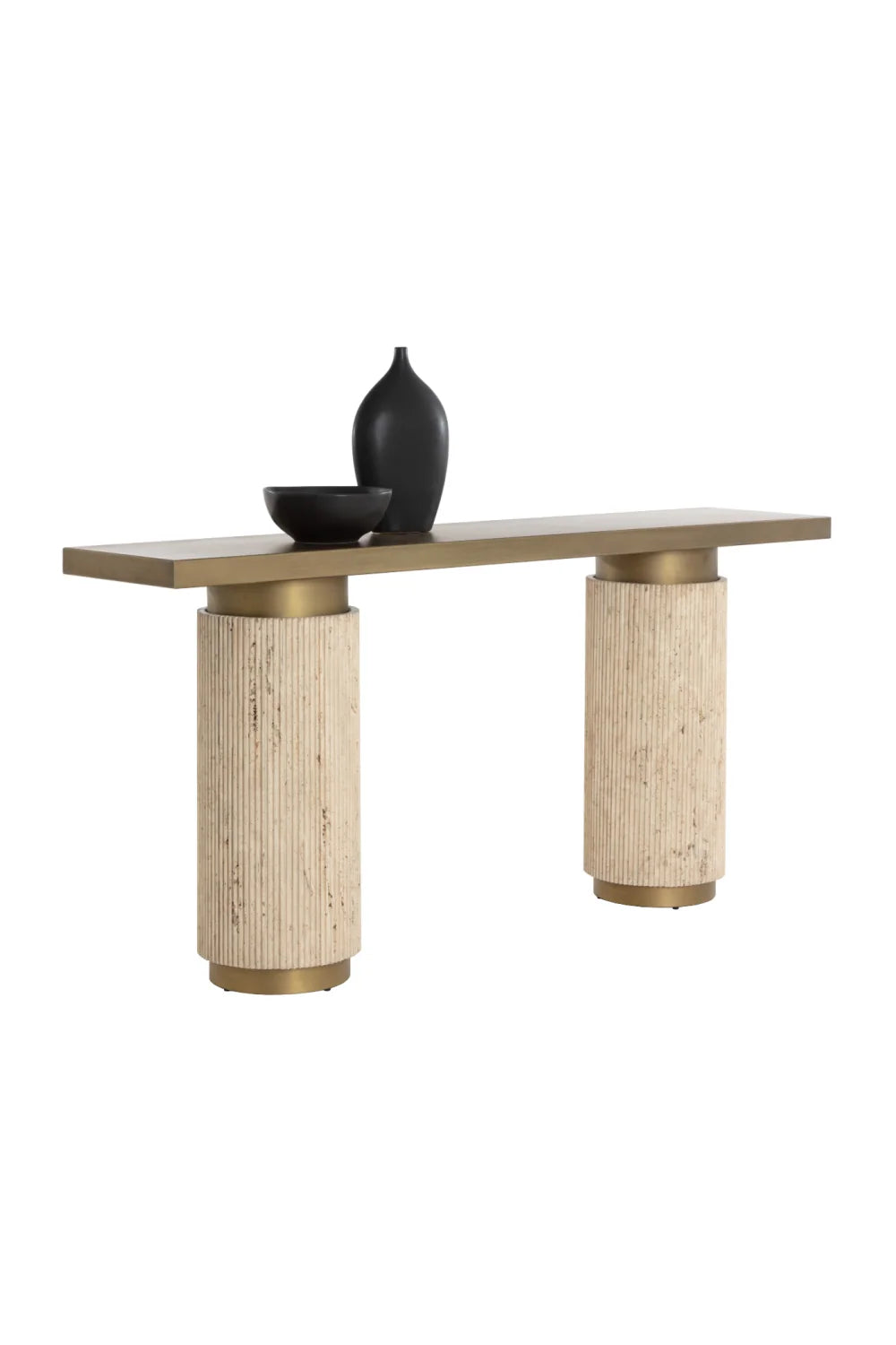 Luxury Antique Brass Console Table Modern Italian Style for Villa