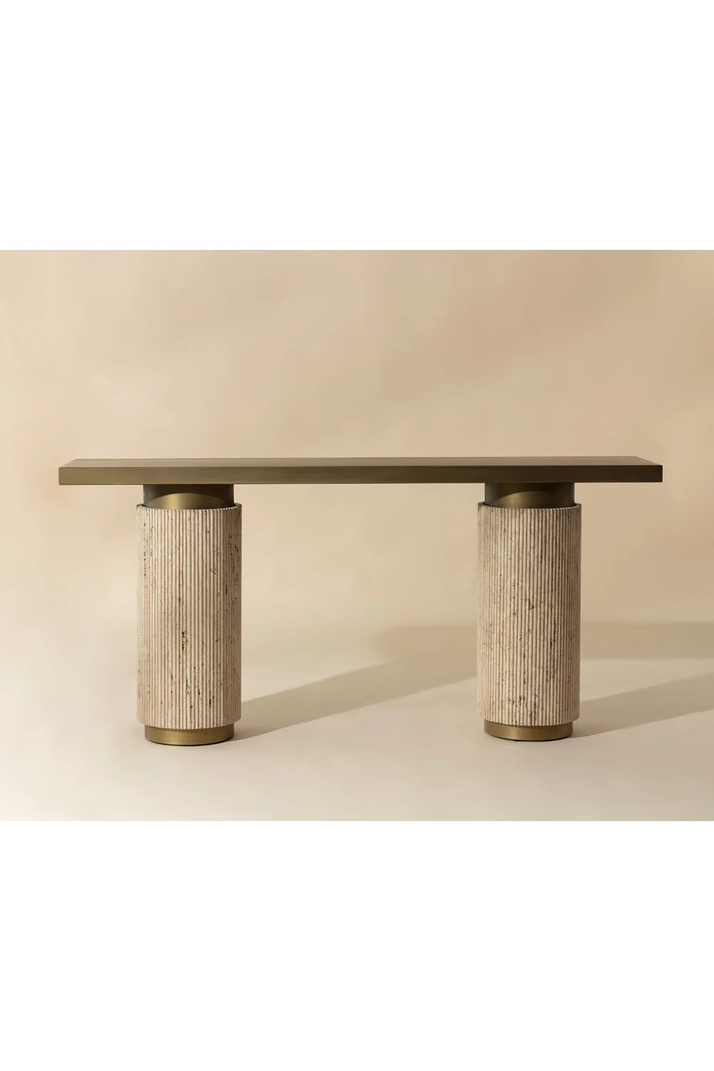Luxury Antique Brass Console Table Modern Italian Style for Villa