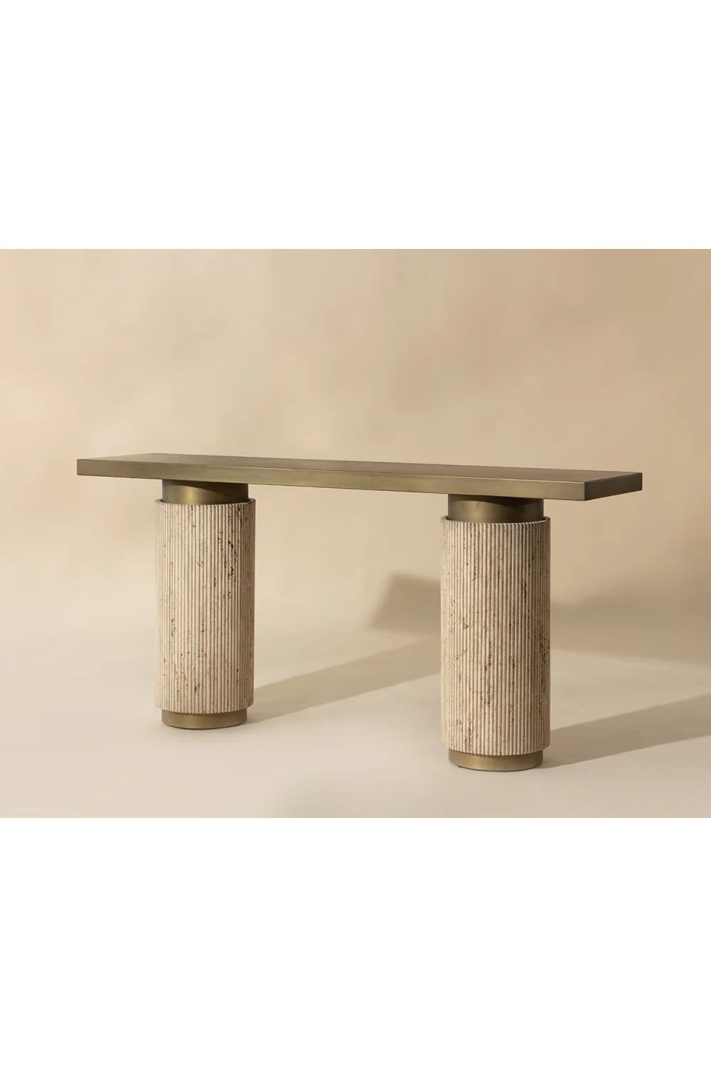 Luxury Antique Brass Console Table Modern Italian Style for Villa