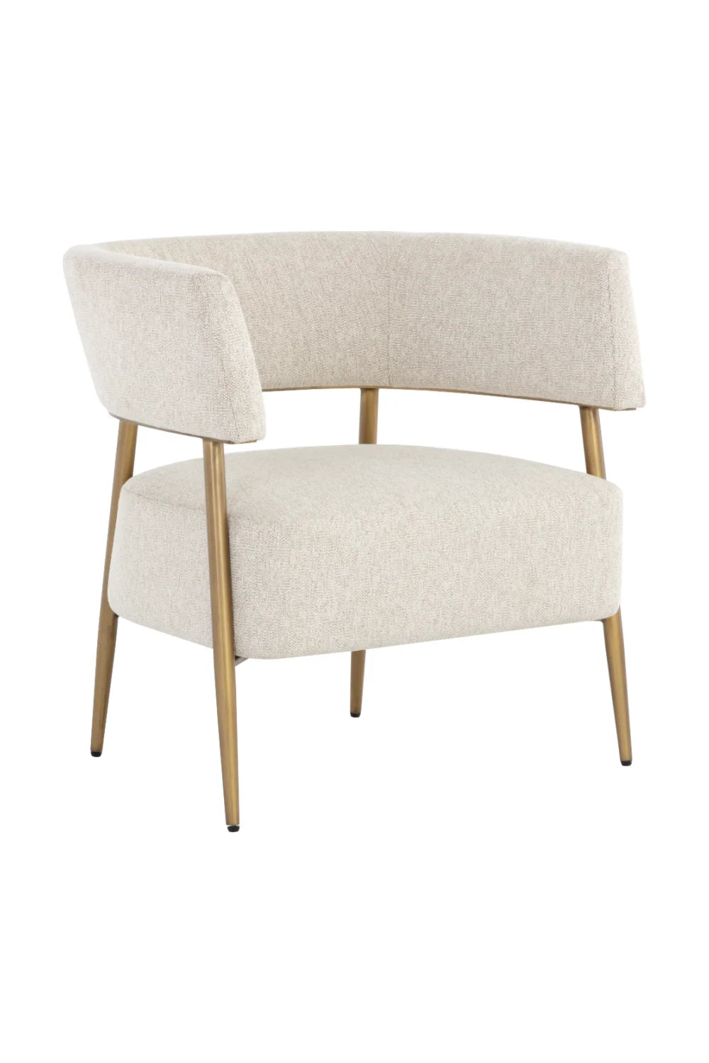 Luxury Antique Brass Lounge Chair Modern Italian Style for Villa