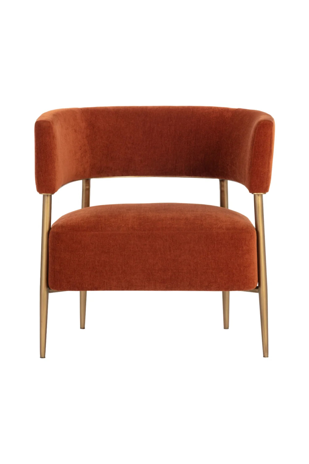 Luxury Antique Brass Lounge Chair Modern Italian Style for Villa