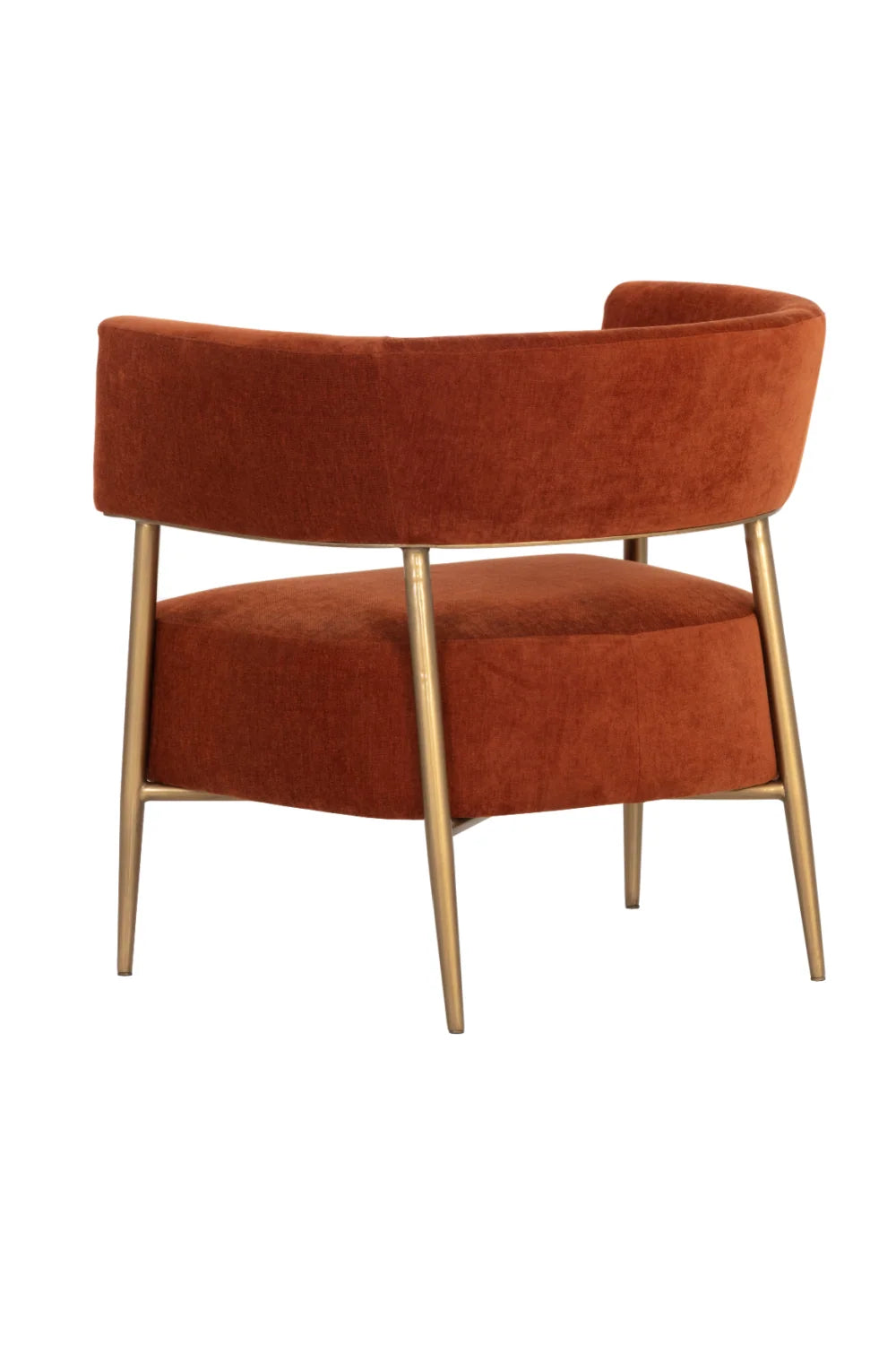 Luxury Antique Brass Lounge Chair Modern Italian Style for Villa