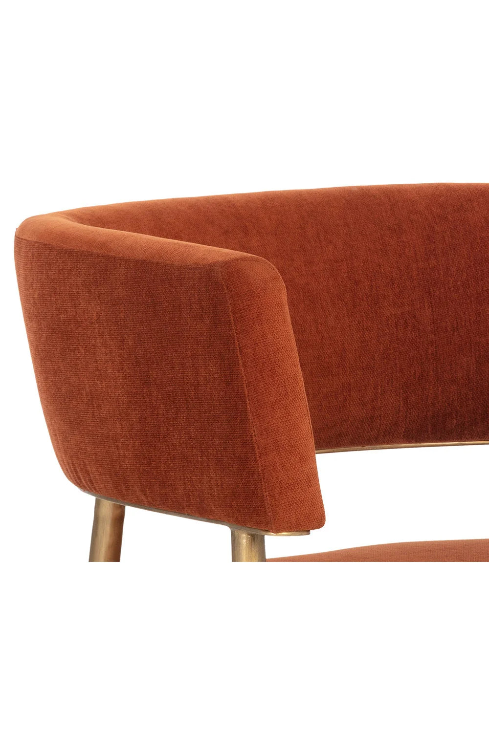 Luxury Antique Brass Lounge Chair Modern Italian Style for Villa