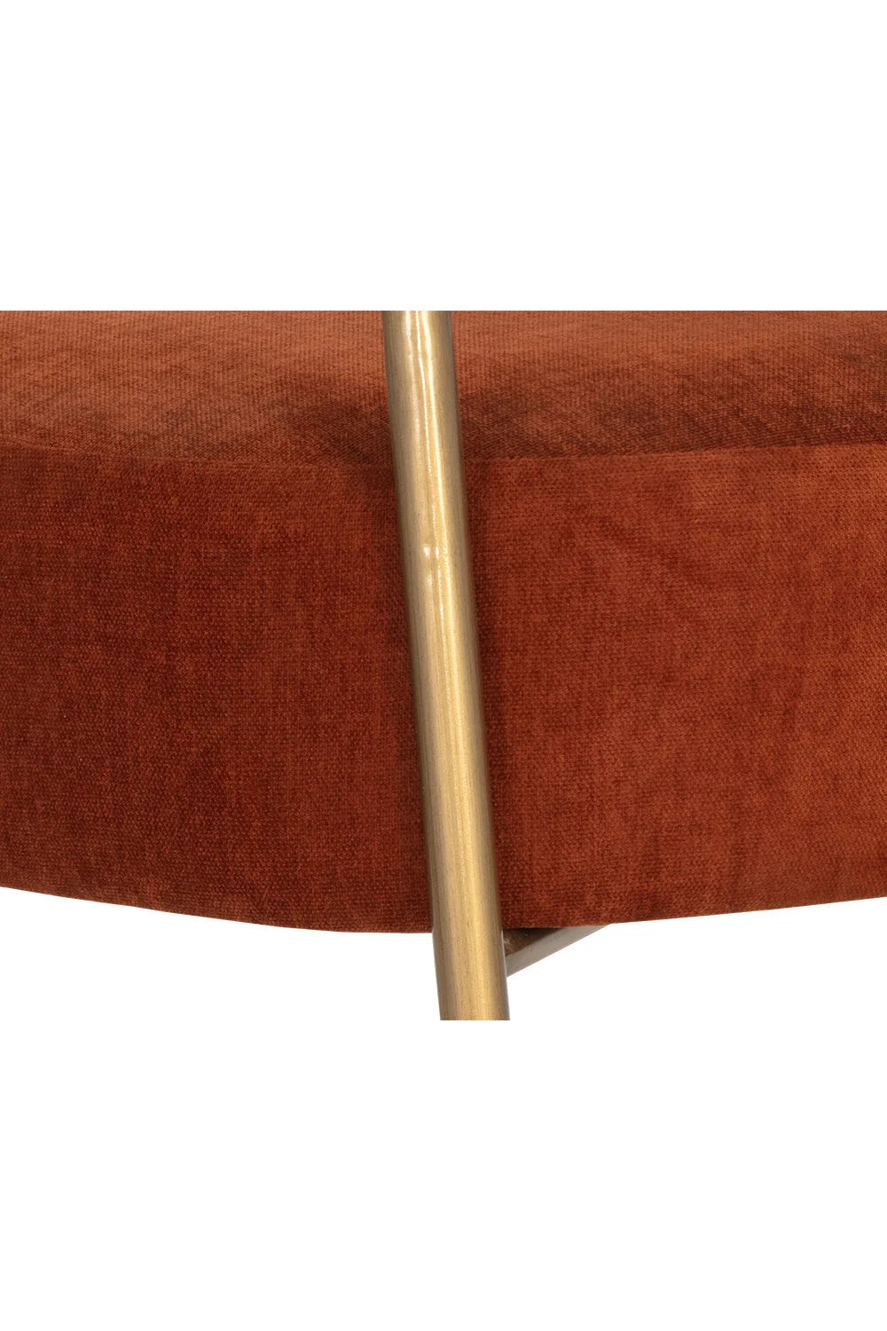 Luxury Antique Brass Lounge Chair Modern Italian Style for Villa