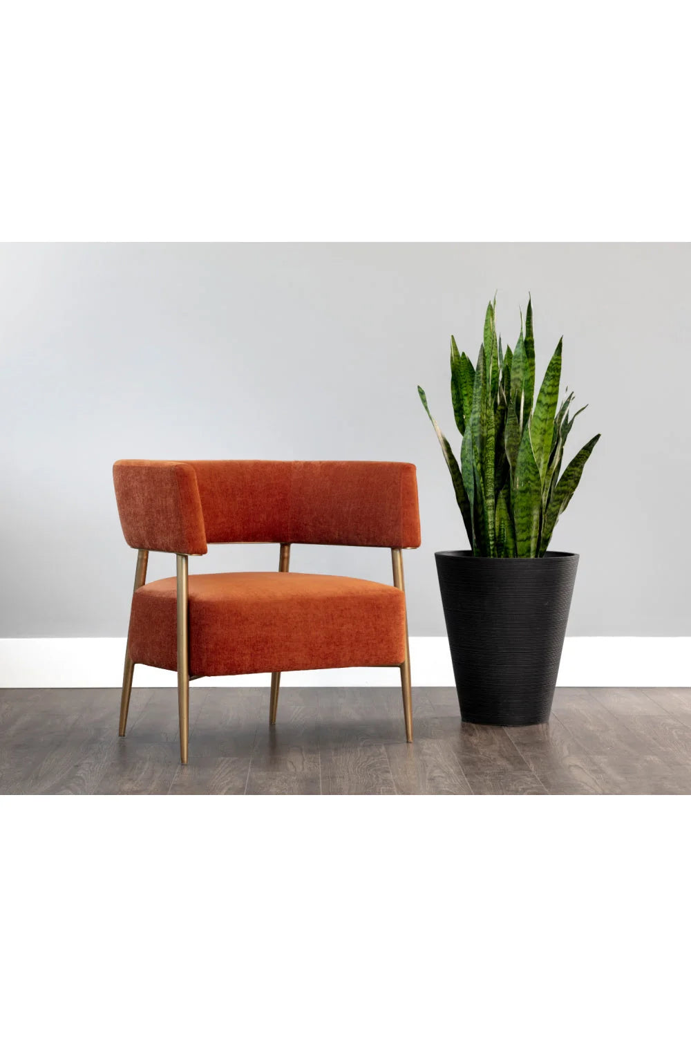 Luxury Antique Brass Lounge Chair Modern Italian Style for Villa